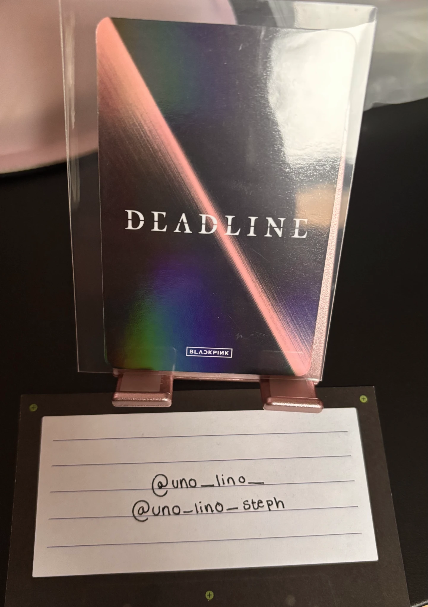BLACKPINK Lisa BLACKPINK - Lisa - Deadline Album silver version album photocard listing photo 2