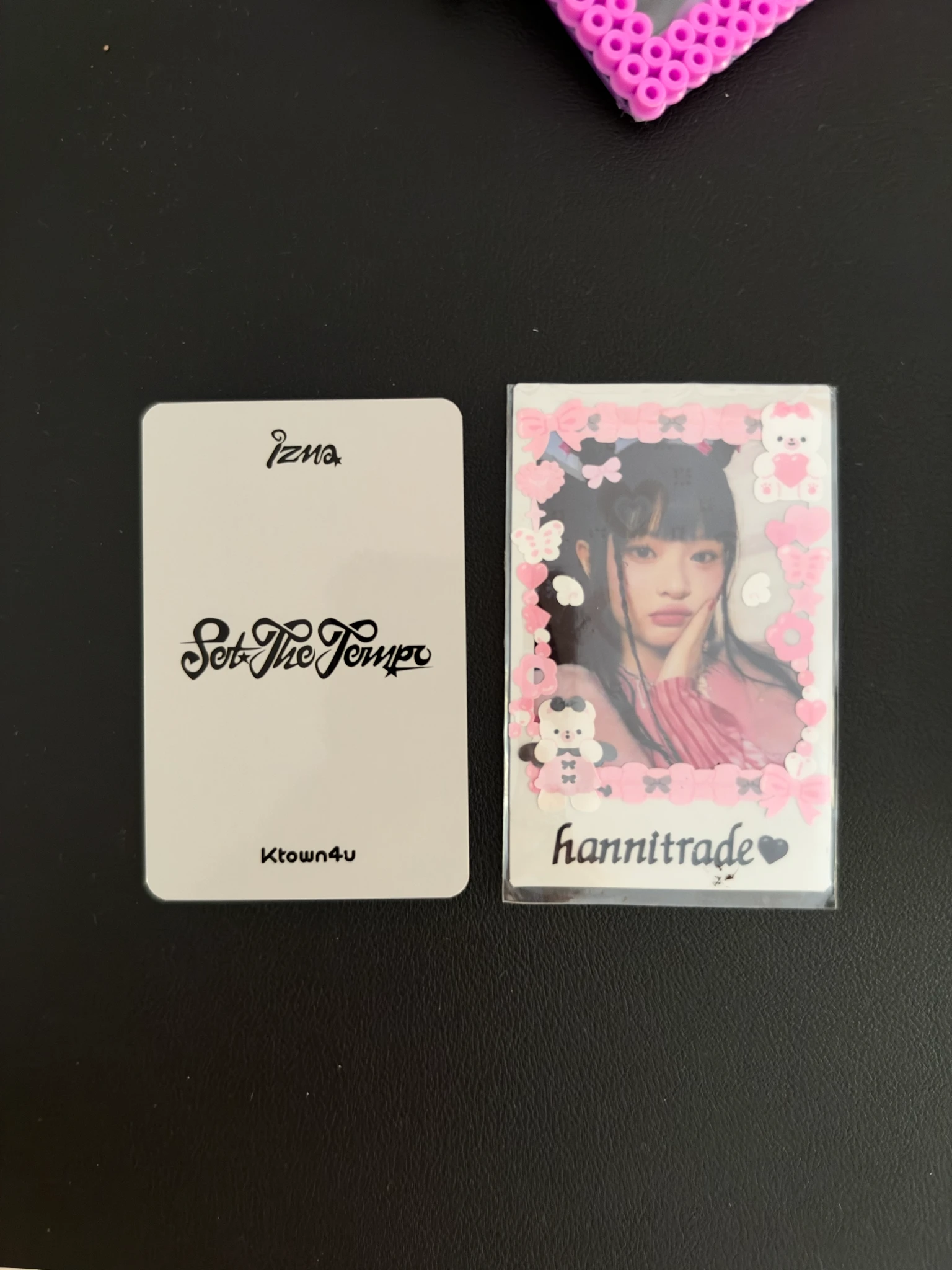 izna Jeong Saebi izna - Jeong Saebi - Set The Tempo Album ktown4u video call (fancall) postcard version round 2 listing photo 2