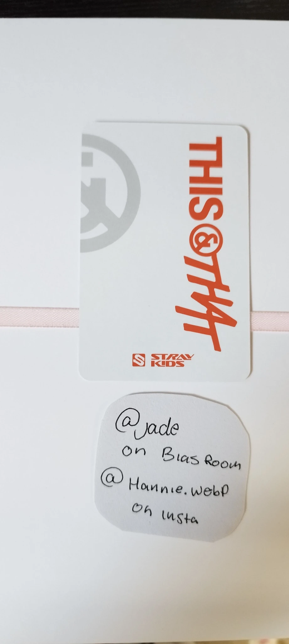 Stray Kids Hyunjin Stray Kids - Hyunjin - This & That Album album photocard fanclub version listing photo 2