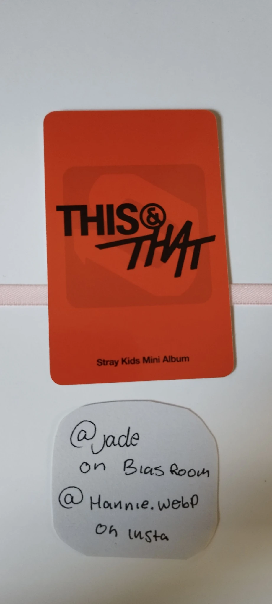 Stray Kids Changbin Stray Kids - Changbin - THIS & THAT Album album photocard fans album version random photocard platform listing photo 2