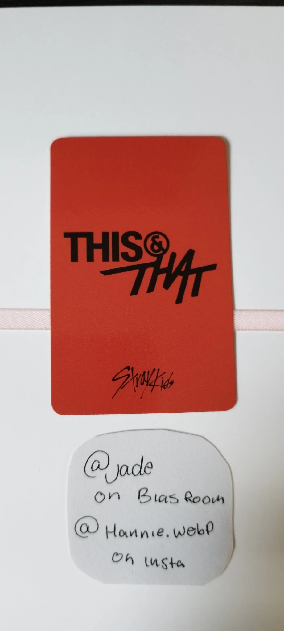 Stray Kids Bang Chan Stray Kids - Bang Chan - This & That Album apple music pob (pre-order benefit) listing photo 2