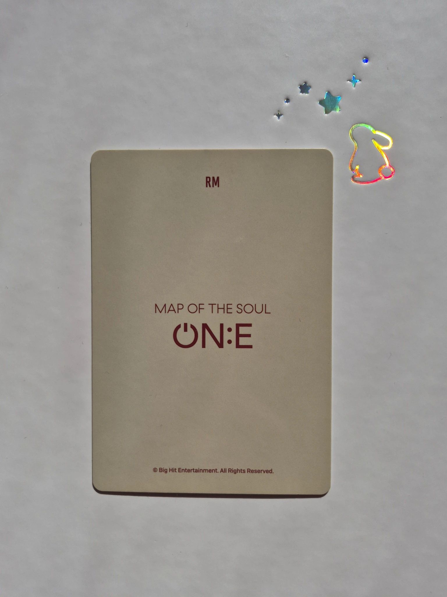 BTS RM BTS - RM - Map Of The Soul ON:E Event merch photocard backpack listing photo 2