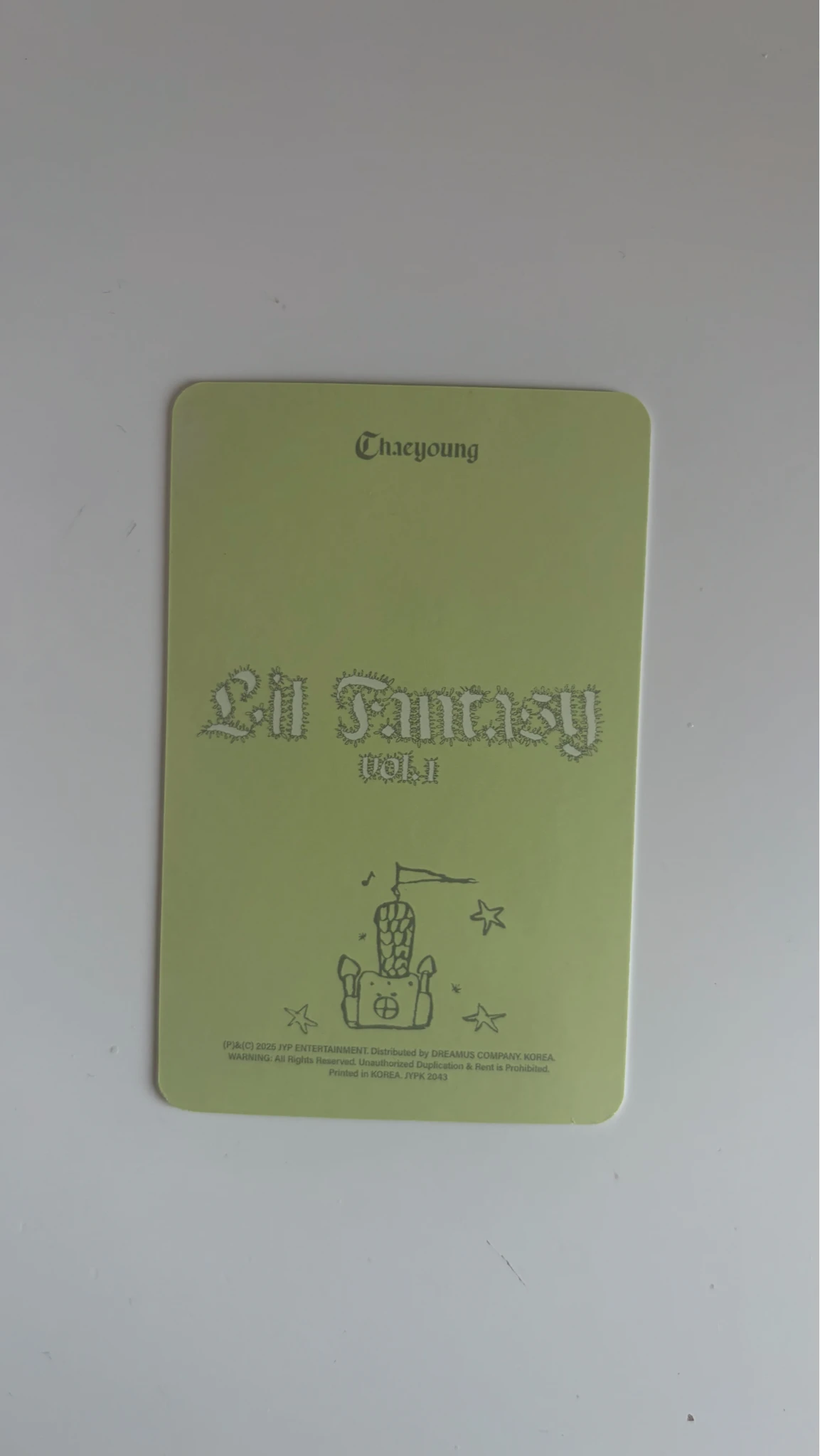 TWICE Chaeyoung TWICE - Chaeyoung - LIL FANTASY vol.1 Album album photocard nemo version platform version photocard set listing photo 2