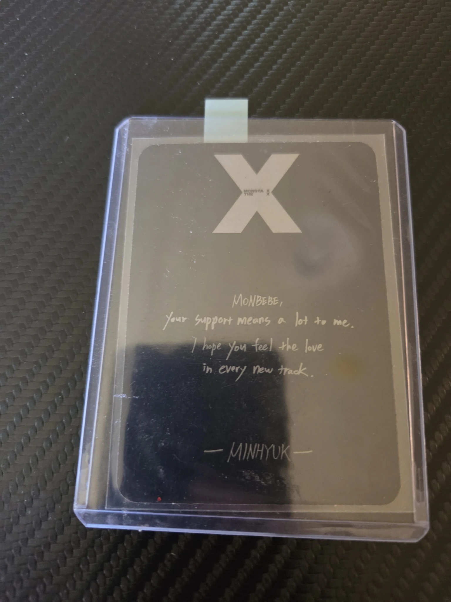 MONSTA X Minhyuk MONSTA X - Minhyuk - THE X Album message card album photocard listing photo 2