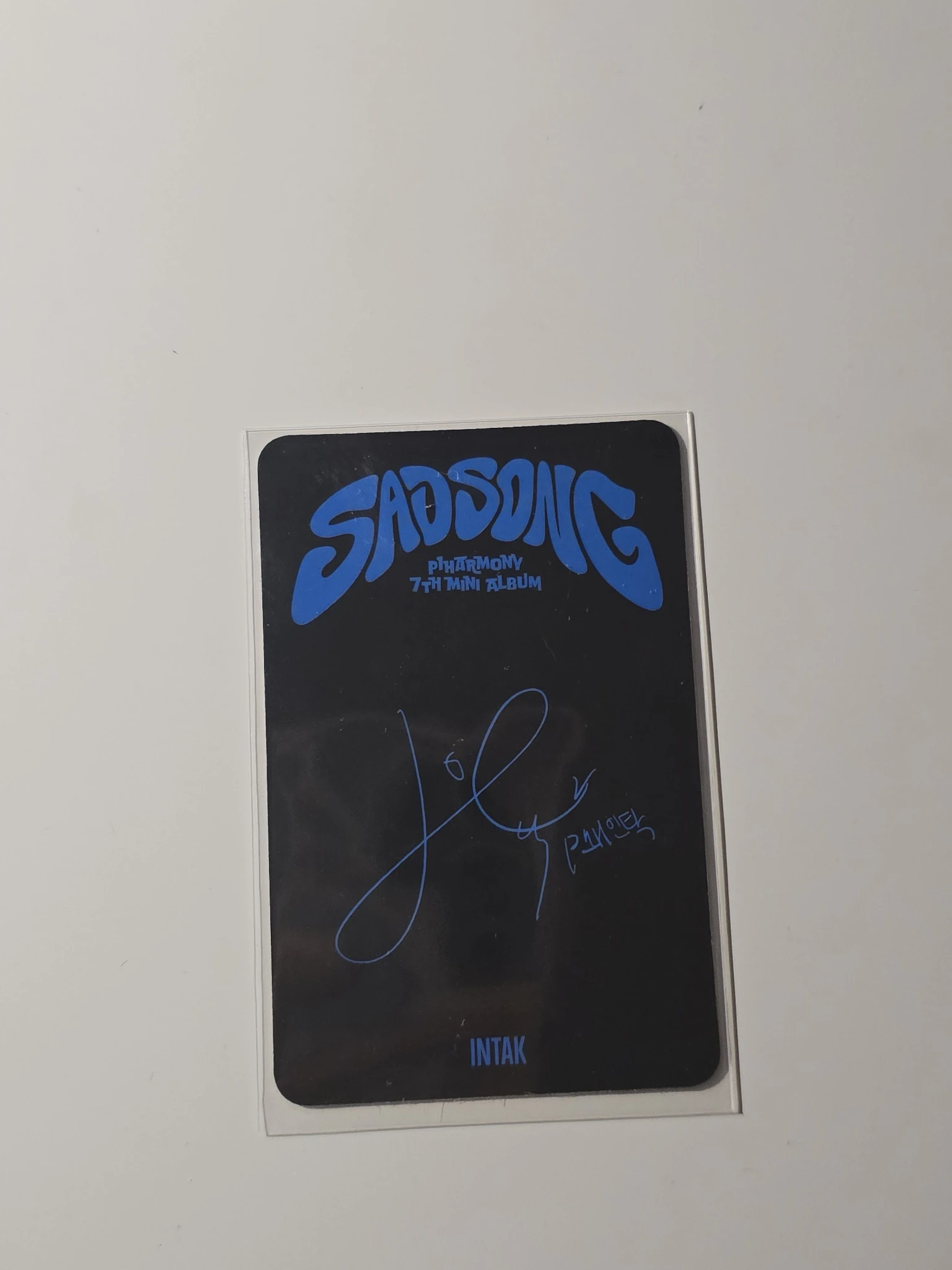 P1Harmony Intak P1Harmony - Intak - Sad Song Album album photocard digipack ver. listing photo 2