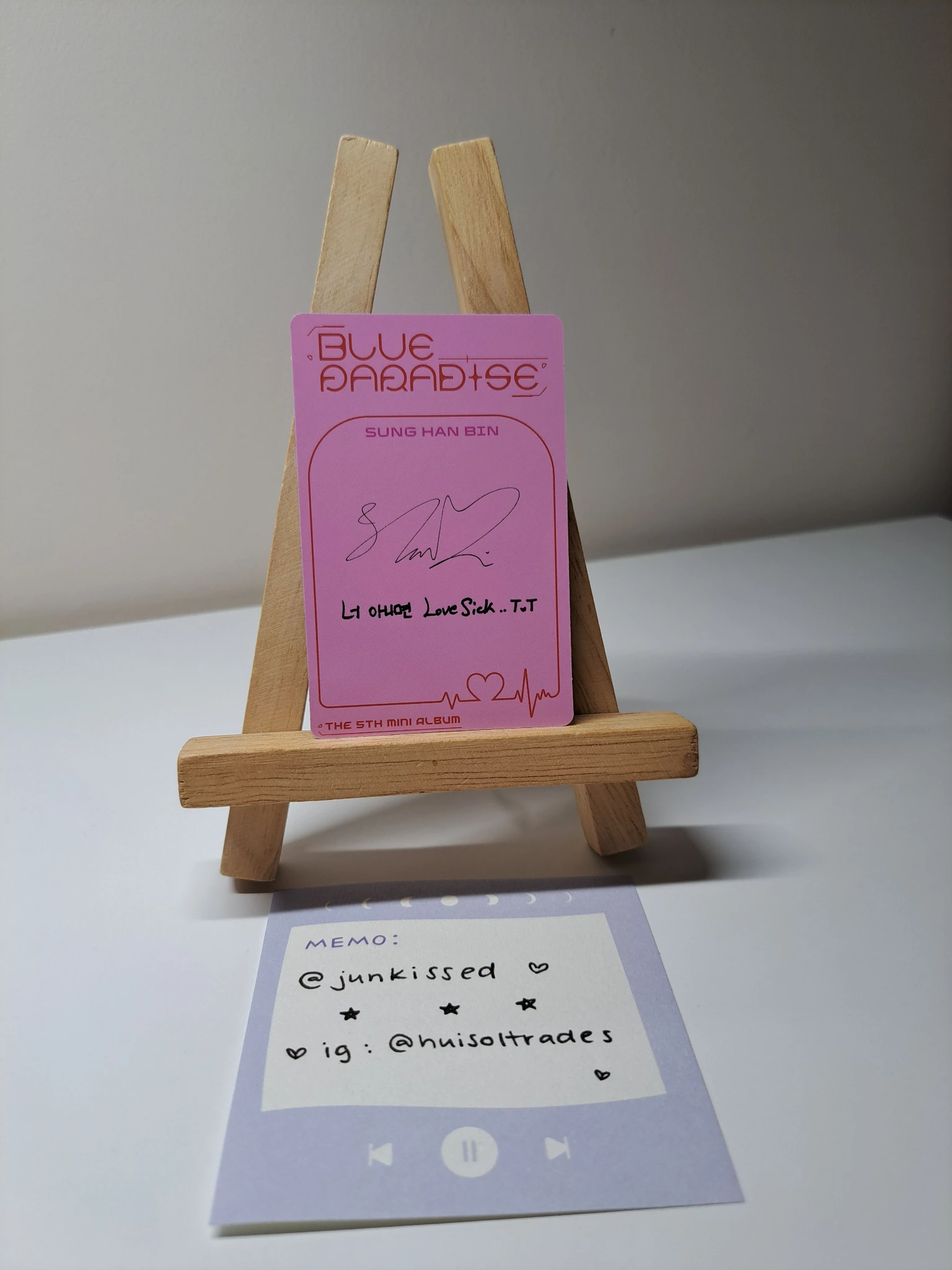 ZEROBASEONE Hanbin ZEROBASEONE - Hanbin - Blue Paradise Album listing photo 2