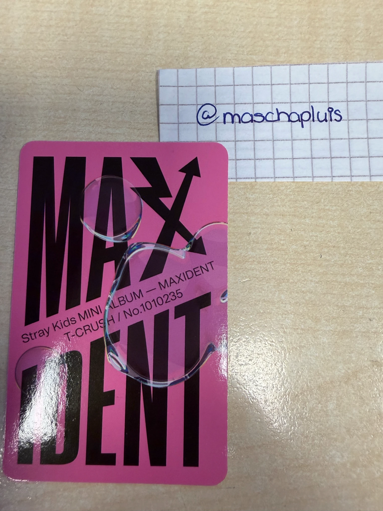 Stray Kids Bang Chan Stray Kids - Bang Chan - Maxident Album album photocard listing photo 2
