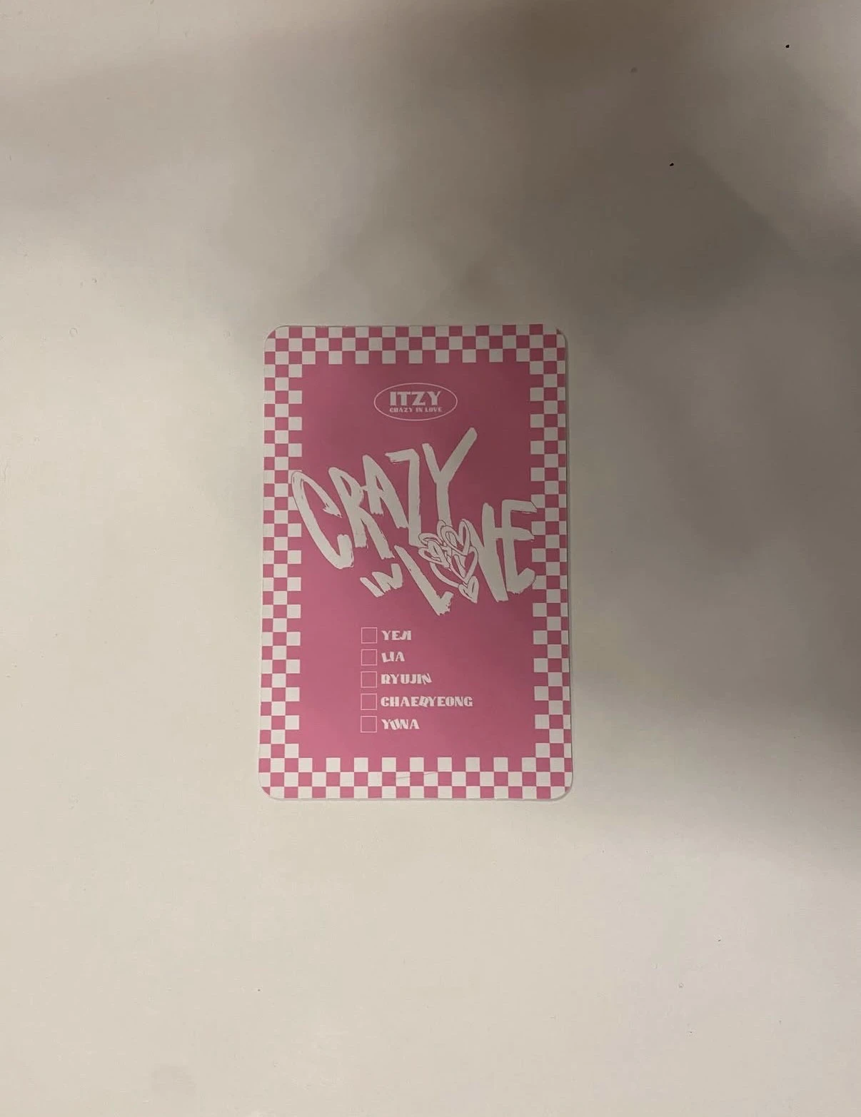 ITZY Yuna ITZY - Yuna - Crazy in Love Album album photocard listing photo 2