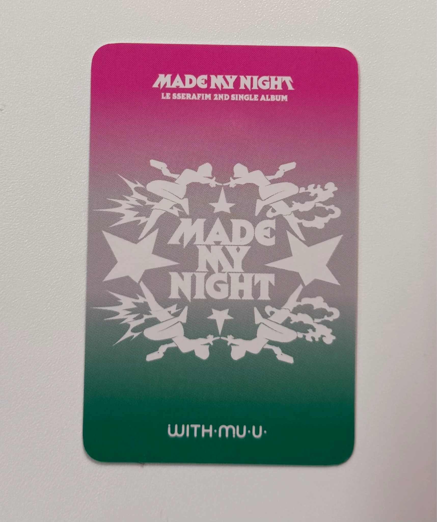 LE SSERAFIM Kim Chaewon LE SSERAFIM - Kim Chaewon - Made My Night Album withmuu/withdrama lucky draw (LD) listing photo 2