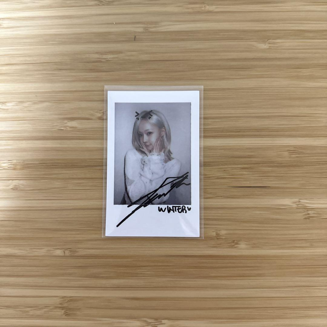 aespa Winter aespa - Winter - Armageddon Album lucky draw KMStation polaroid listing photo 2