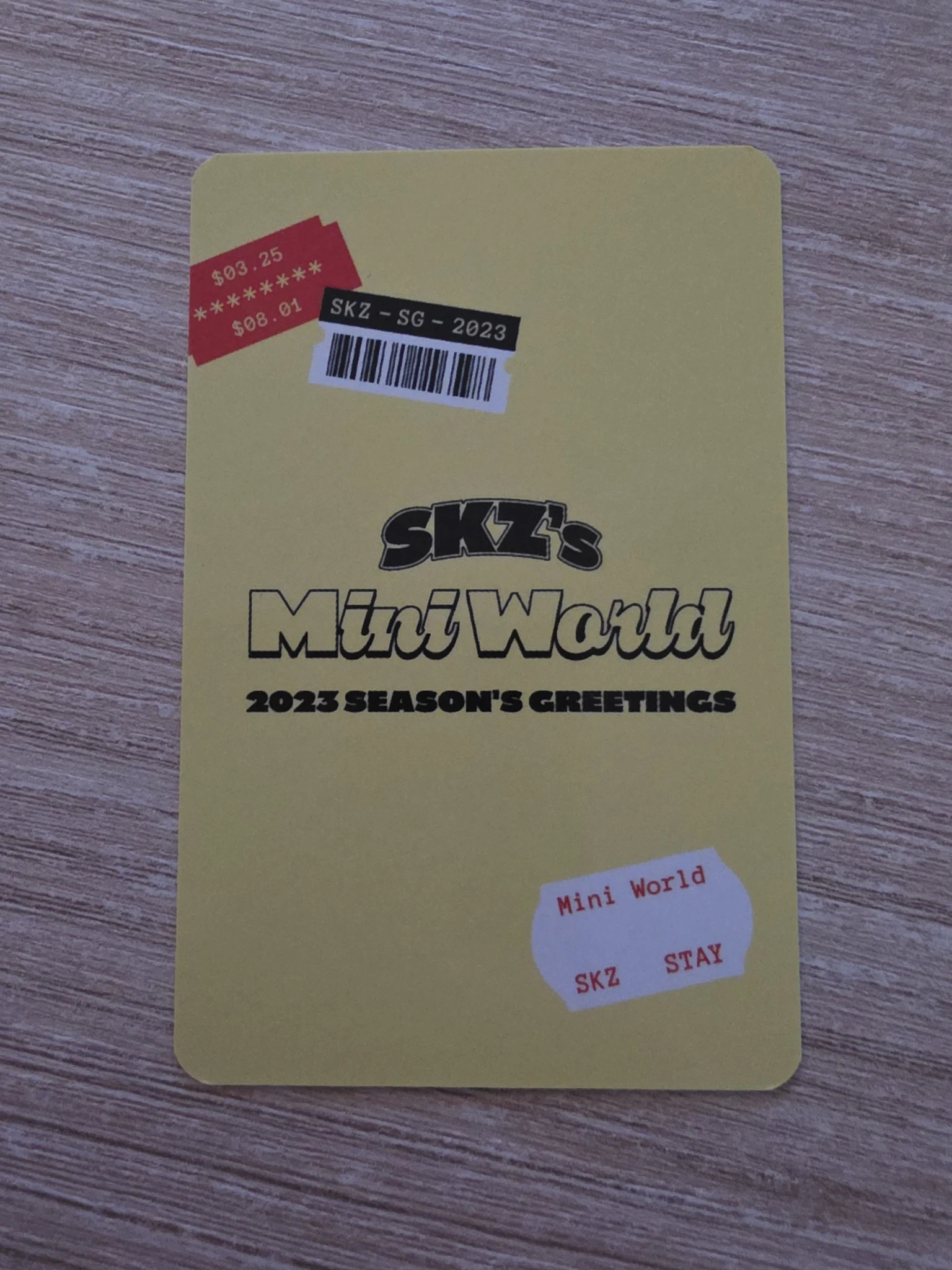 Stray Kids HAN Stray Kids - HAN - 2023 Season's Greetings - SKZ's Mini World Other photocard set listing photo 2