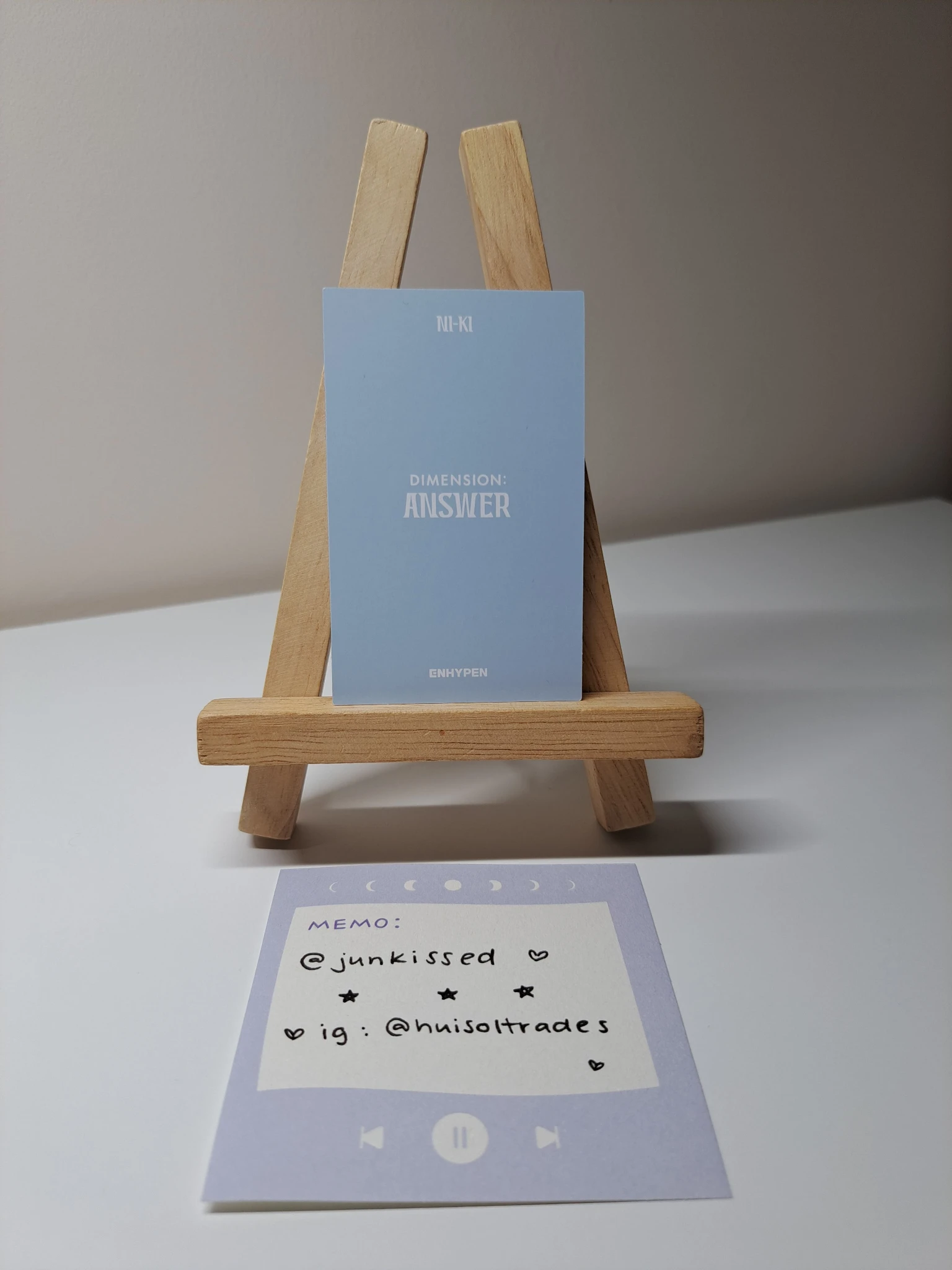 ENHYPEN Ni-ki ENHYPEN - Ni-ki - DIMENSION : ANSWER Album polaroid yet version album photocard korean album listing photo 2