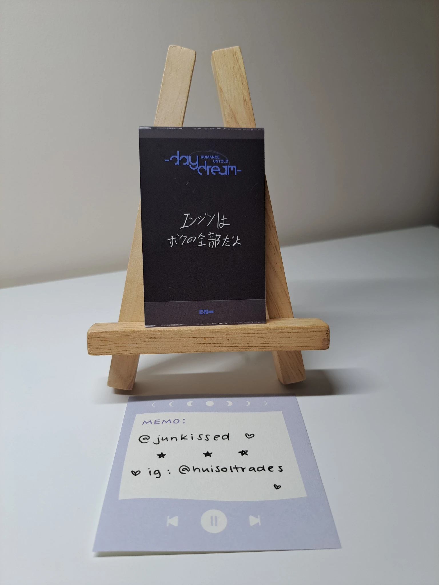 ENHYPEN Sunghoon ENHYPEN - Sunghoon - ROMANCE: UNTOLD-DAYDREAM- Album japan edition polaroid listing photo 2