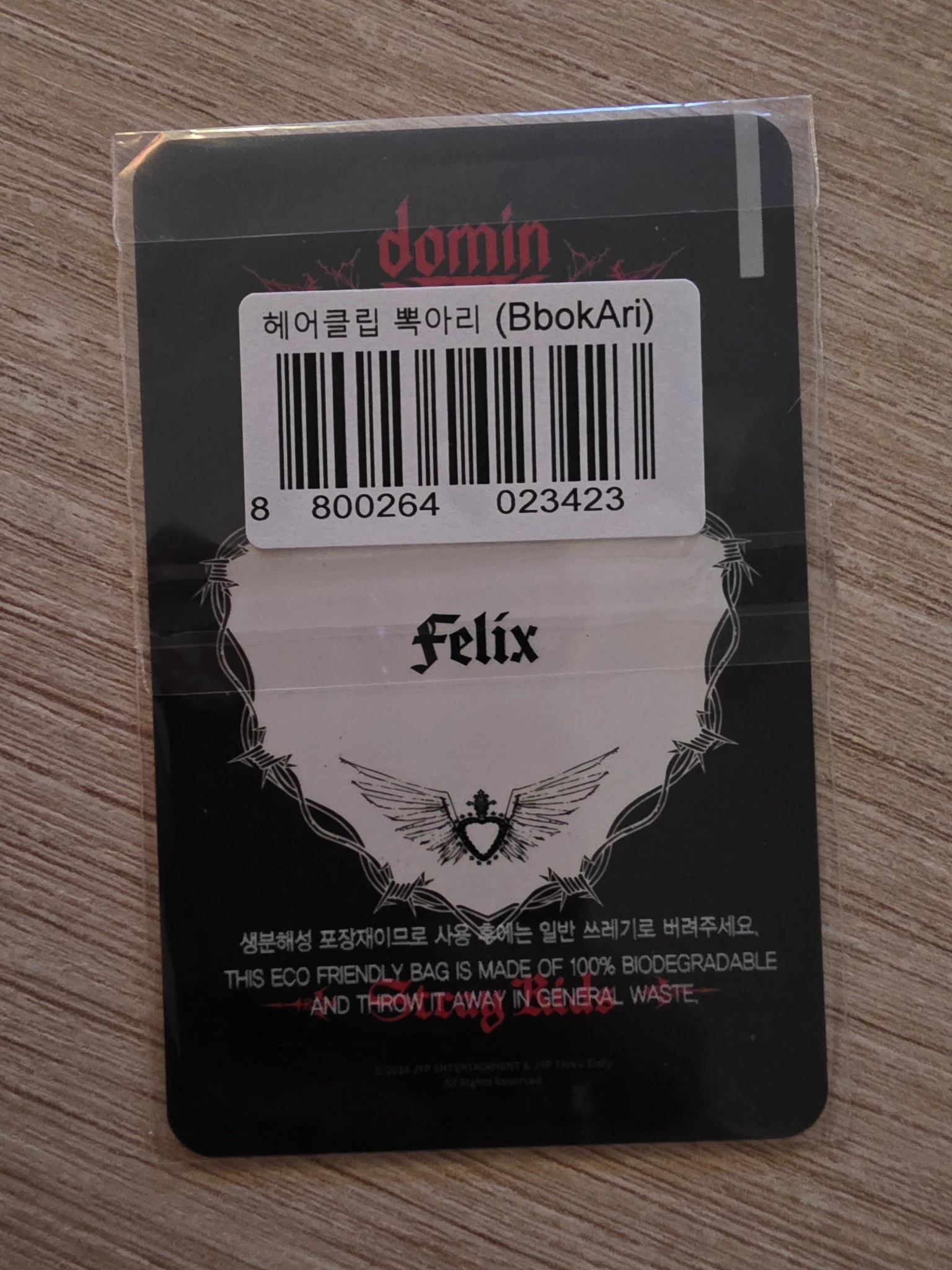 Stray Kids Felix Stray Kids - Felix - DominATE World Tour Event merch photocard hair clip seoul listing photo 2