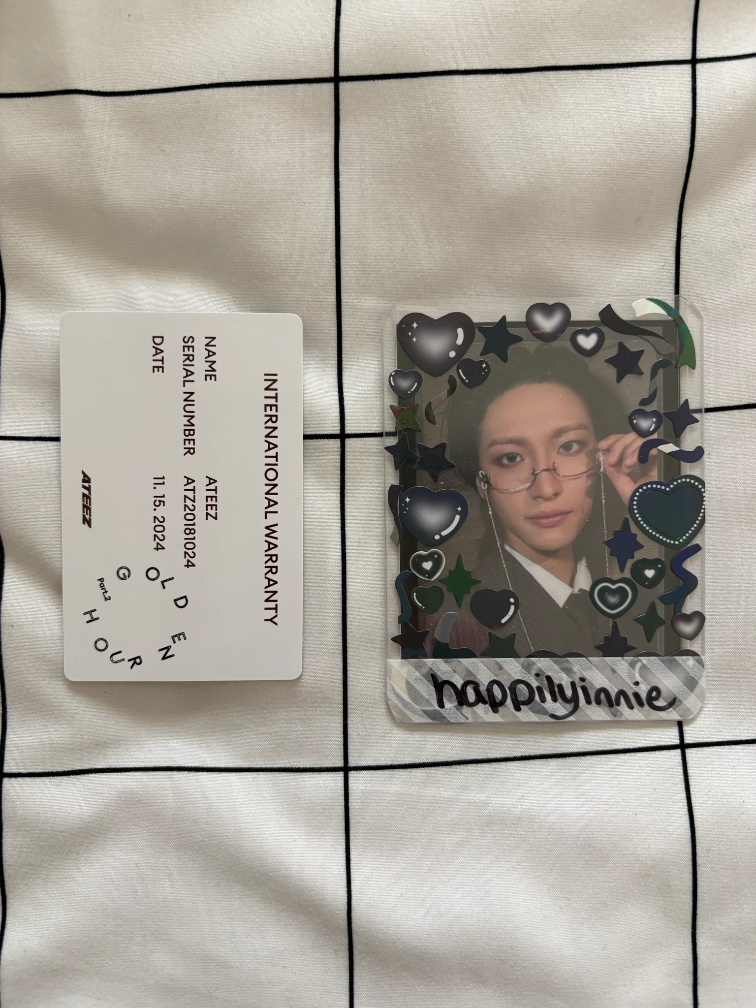 ATEEZ Hongjoong ATEEZ - Hongjoong - Golden Hour : Part 2 Album album photocard Diary Ver. listing photo 2