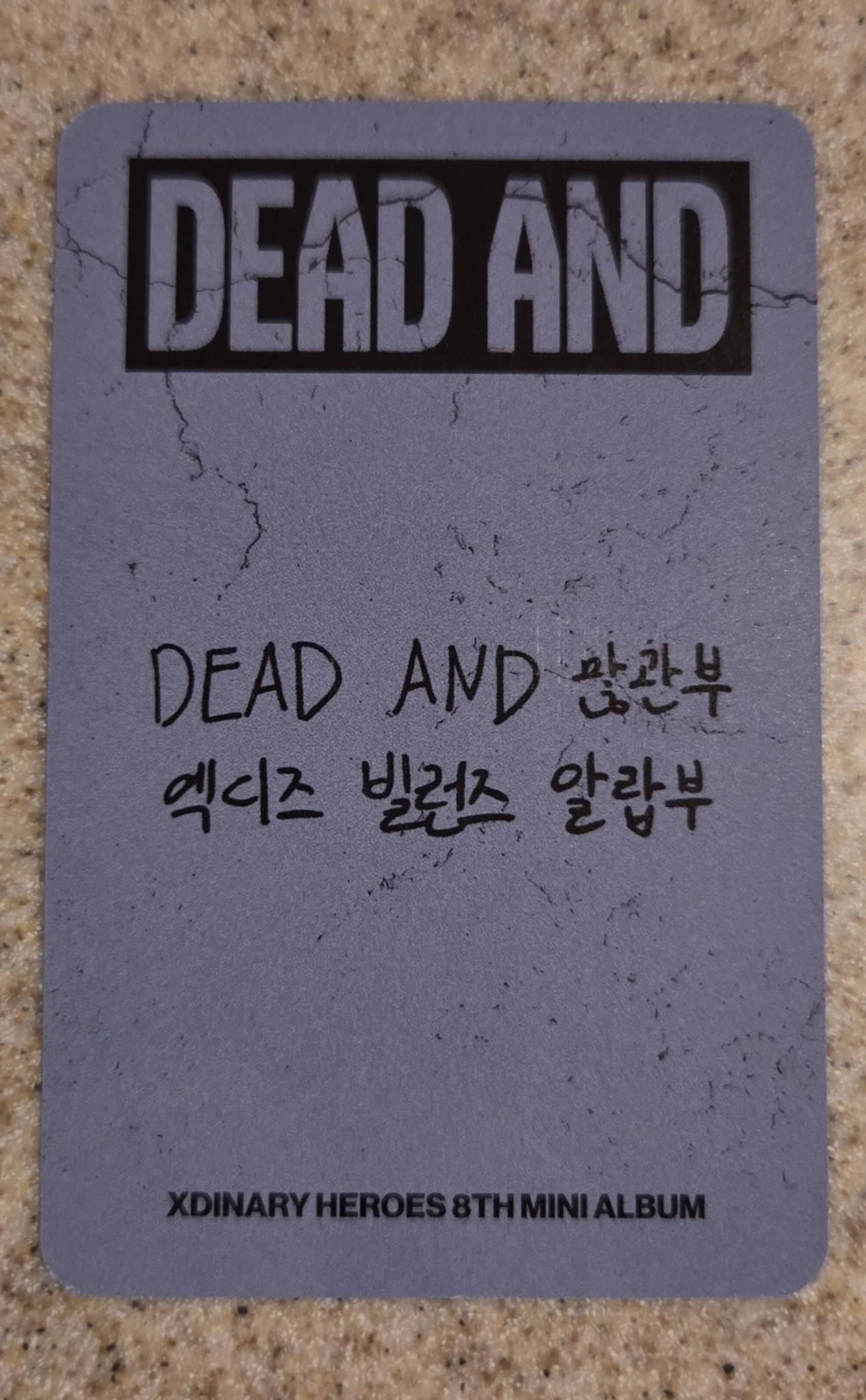 Xdinary Heroes O.de Xdinary Heroes - O.de - DEAD AND Album platform version album photocard photocard set listing photo 2