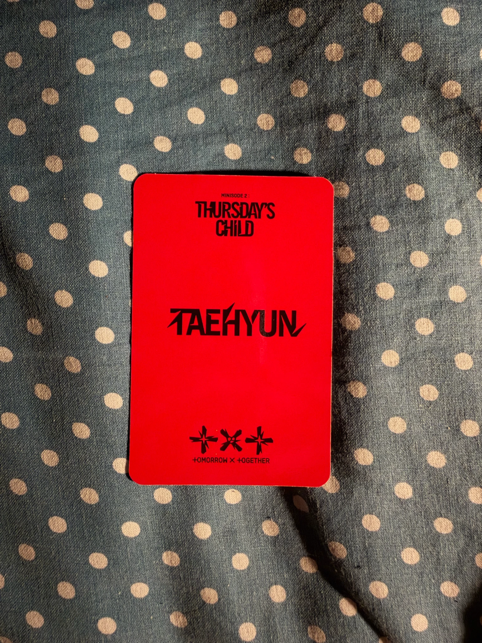 TOMORROW X TOGETHER Taehyun TOMORROW X TOGETHER - Taehyun - Minisode 2: Thursday's Child Album mess ver album photocard listing photo 2