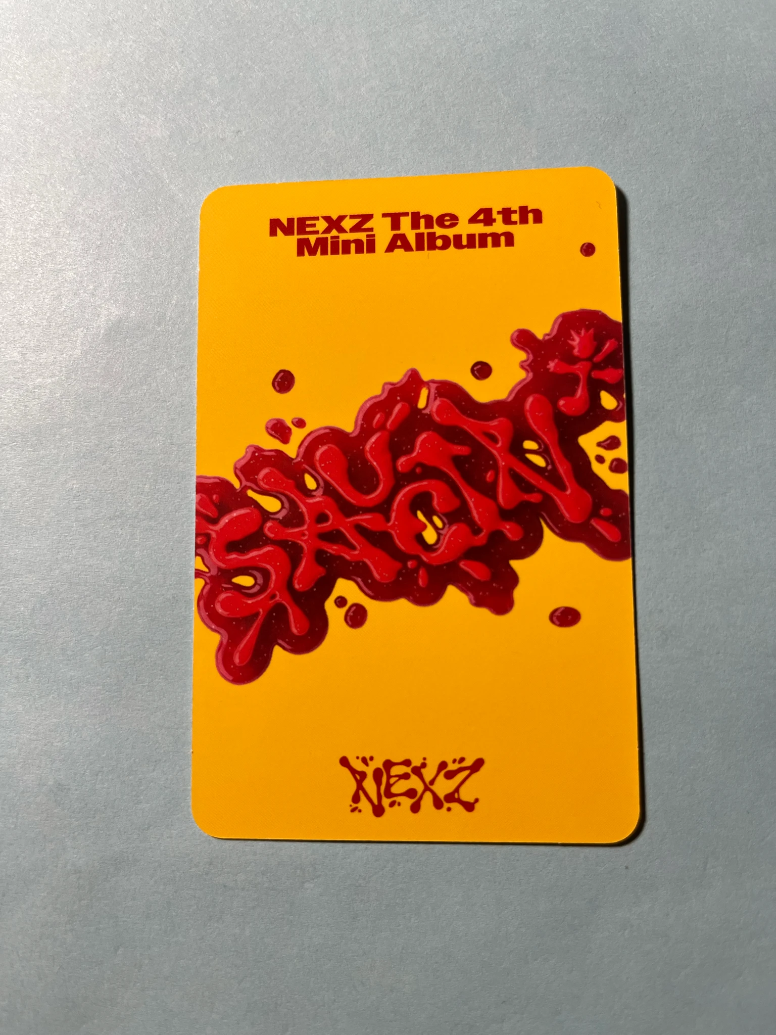 NEXZ Yu NEXZ - Yu - Saucin' Album album photocard yellow version listing photo 2