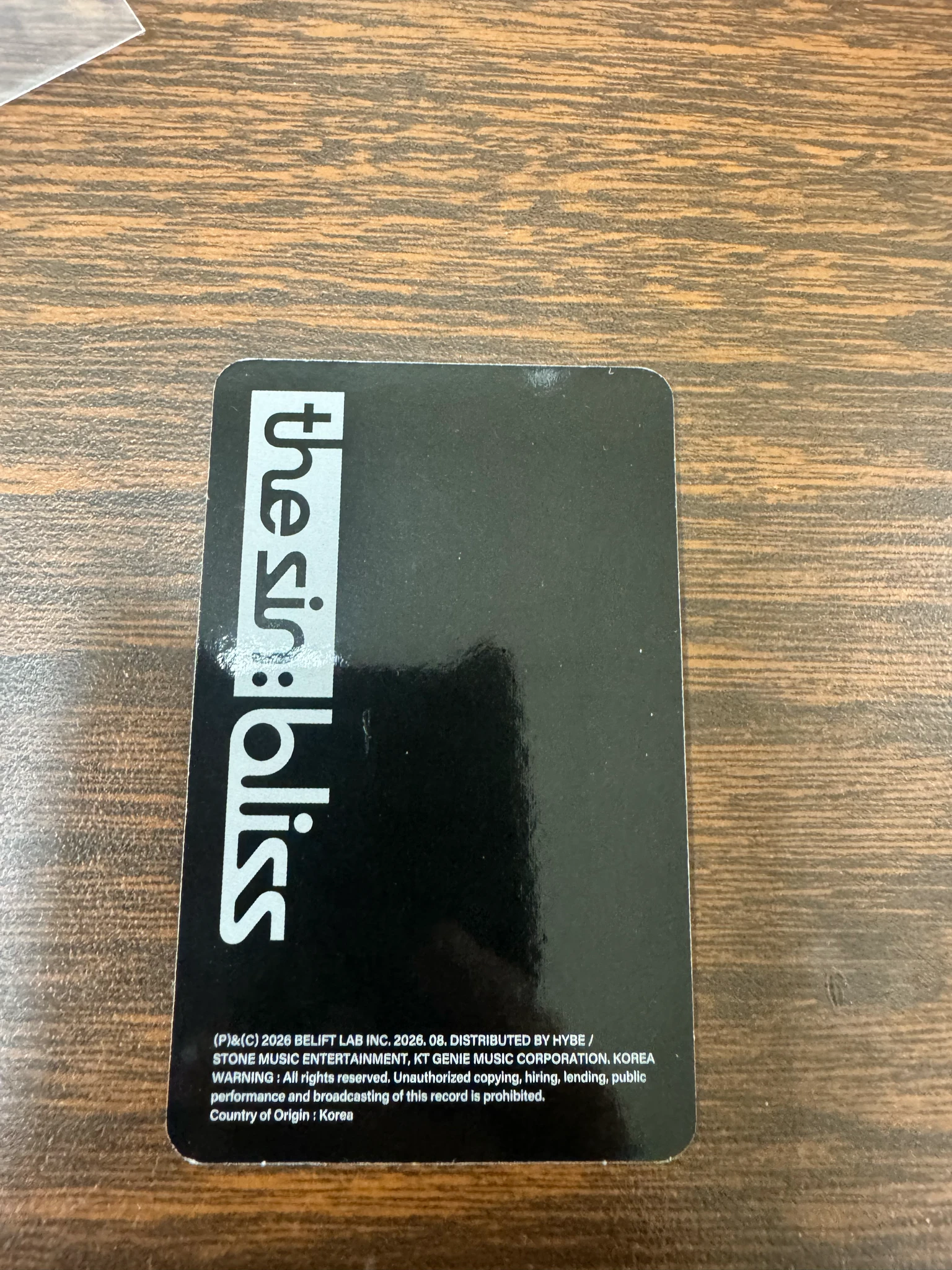 ENHYPEN Jay ENHYPEN - Jay - THE SIN: BLISS Album album photocard id card version listing photo 2