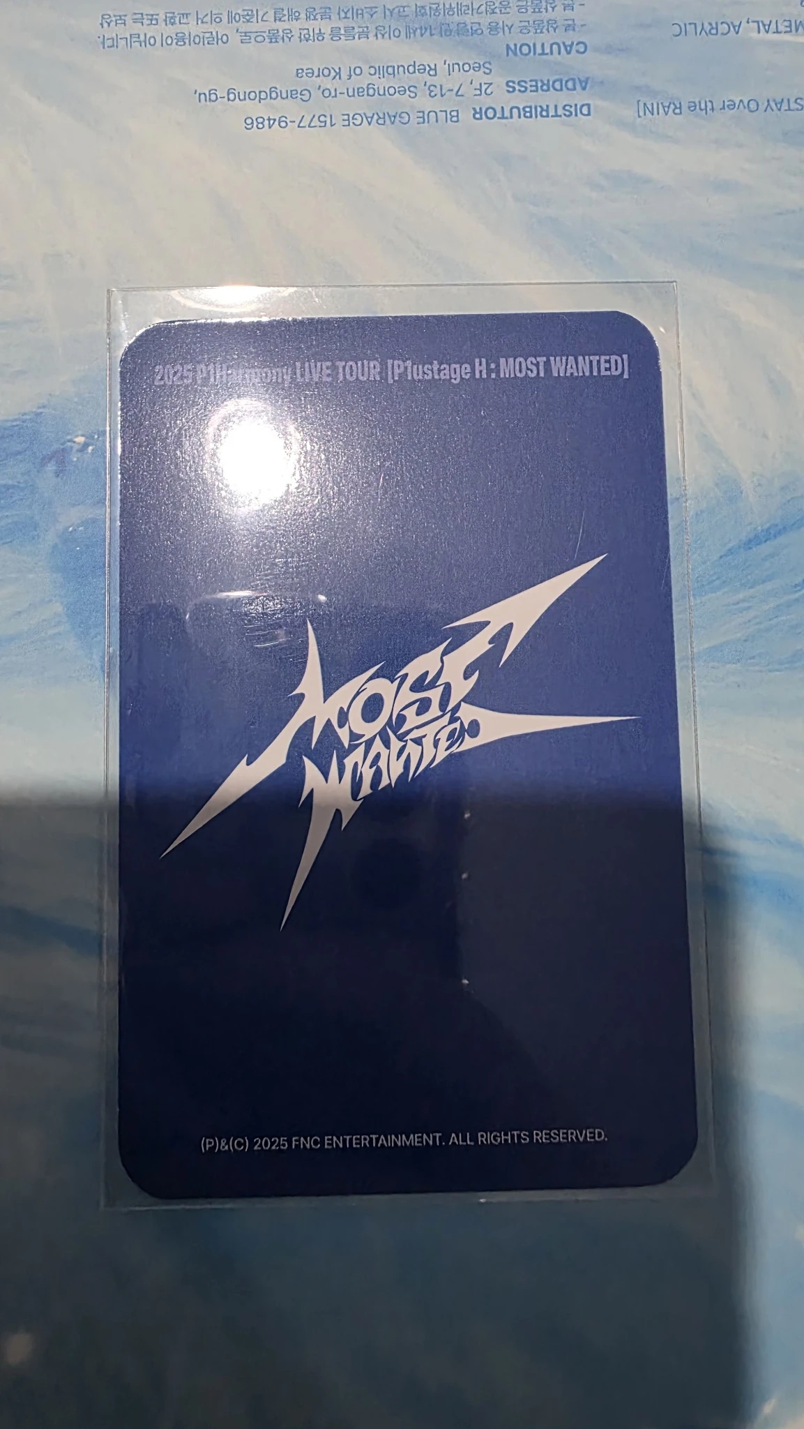 P1Harmony Jongseob P1Harmony - Jongseob - 2025 P1Harmony LIVE TOUR [P1ustage H : MOST WANTED] Event tour merch trading card listing photo 2