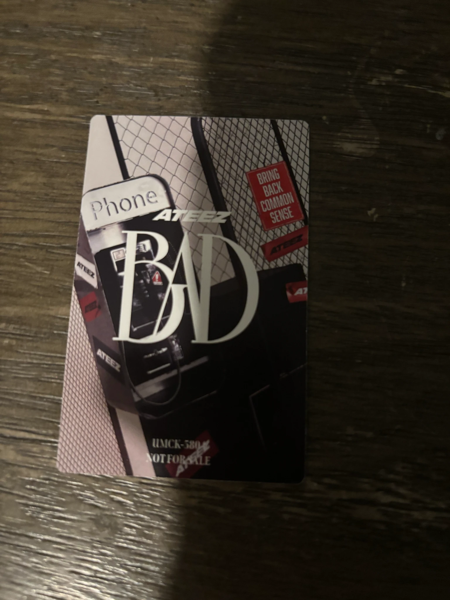 ATEEZ Seonghwa ATEEZ - Seonghwa - BAD Album album photocard standard version japanese album listing photo 2