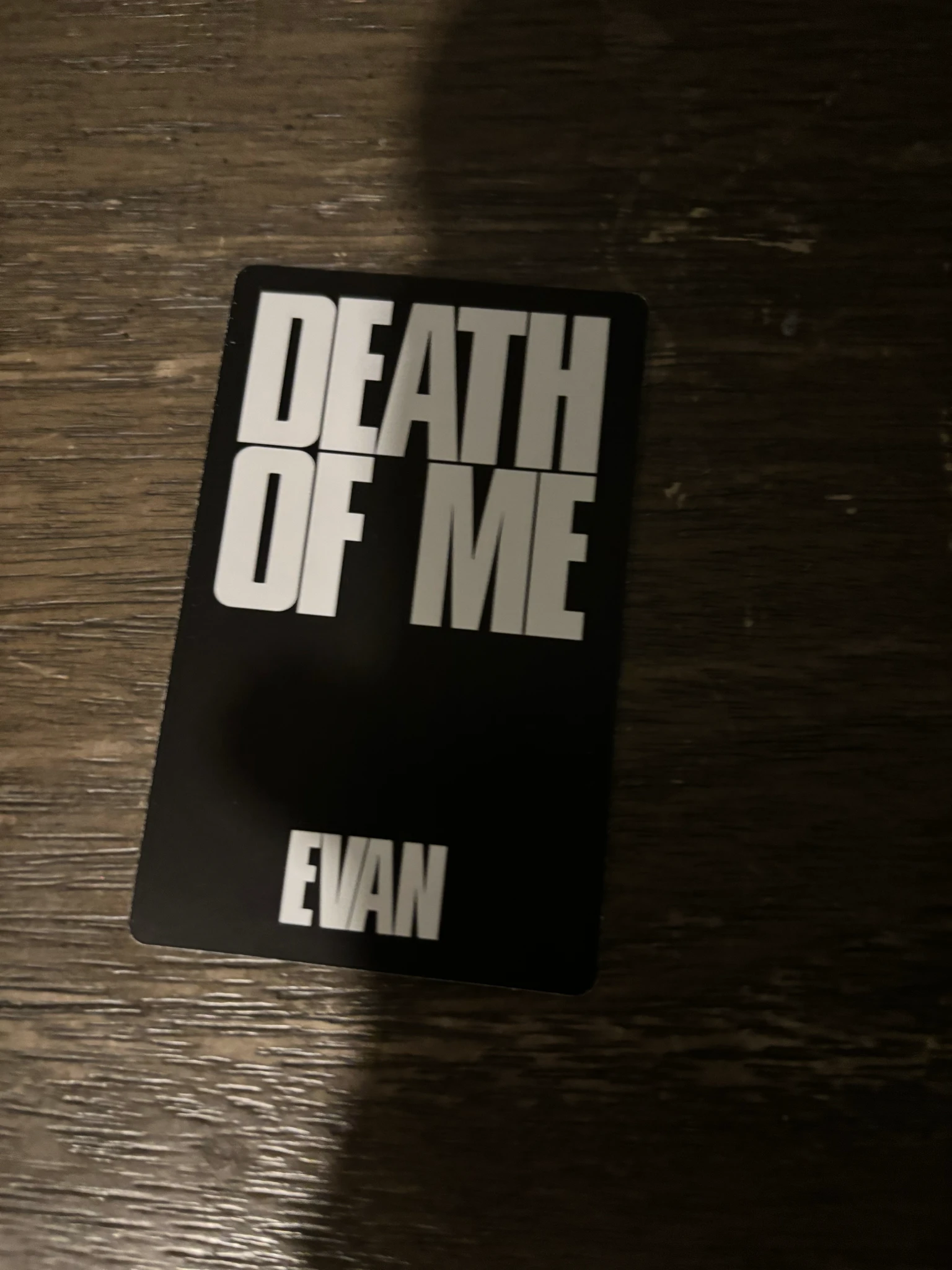 EVAN Evan (Heeseung) EVAN - Evan (Heeseung) - DEATH OF ME Album album photocard weverse album version listing photo 2