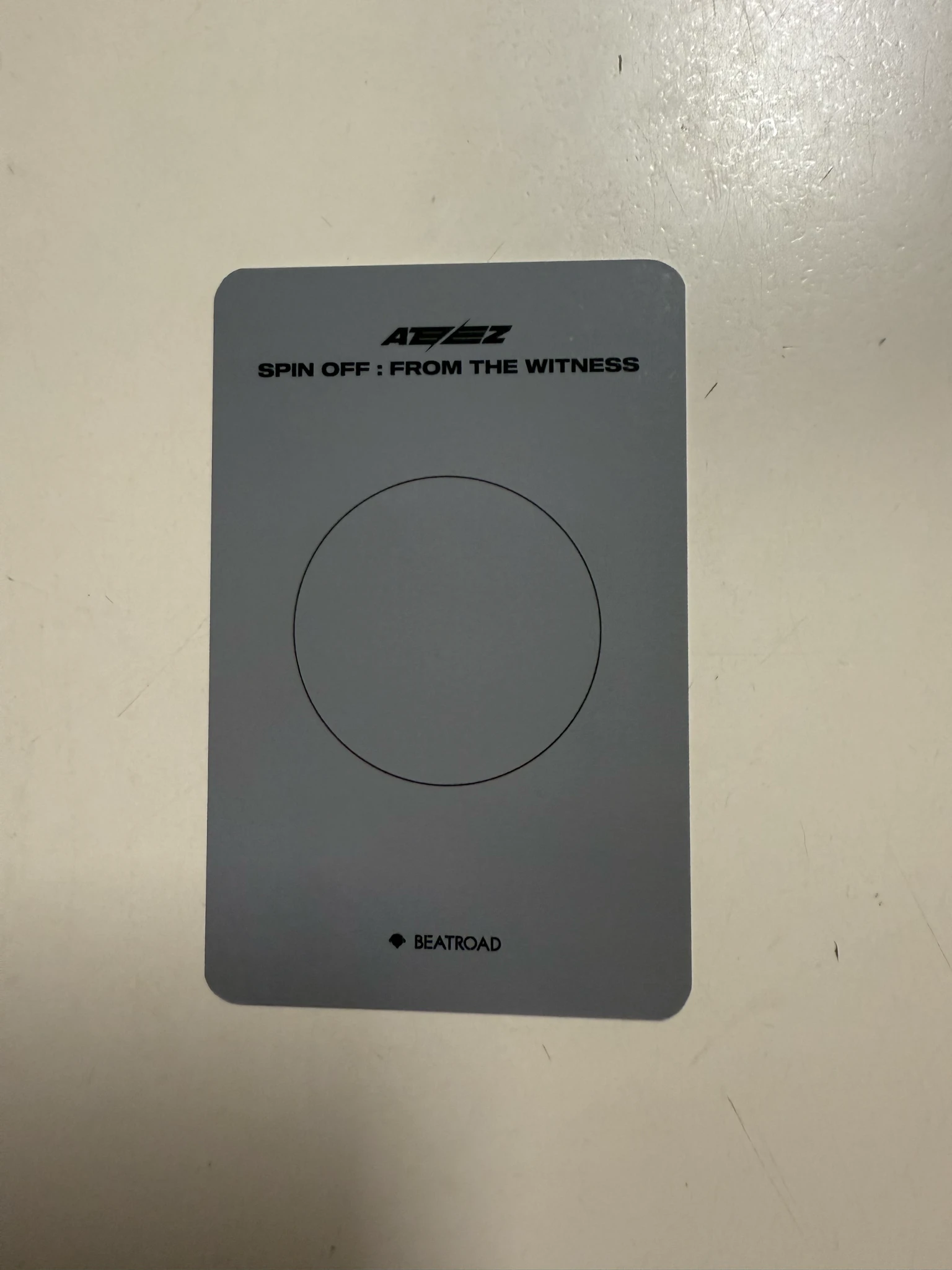 ATEEZ Wooyoung ATEEZ - Wooyoung - SPIN OFF : FROM THE WITNESS Album fansign beatroad listing photo 2