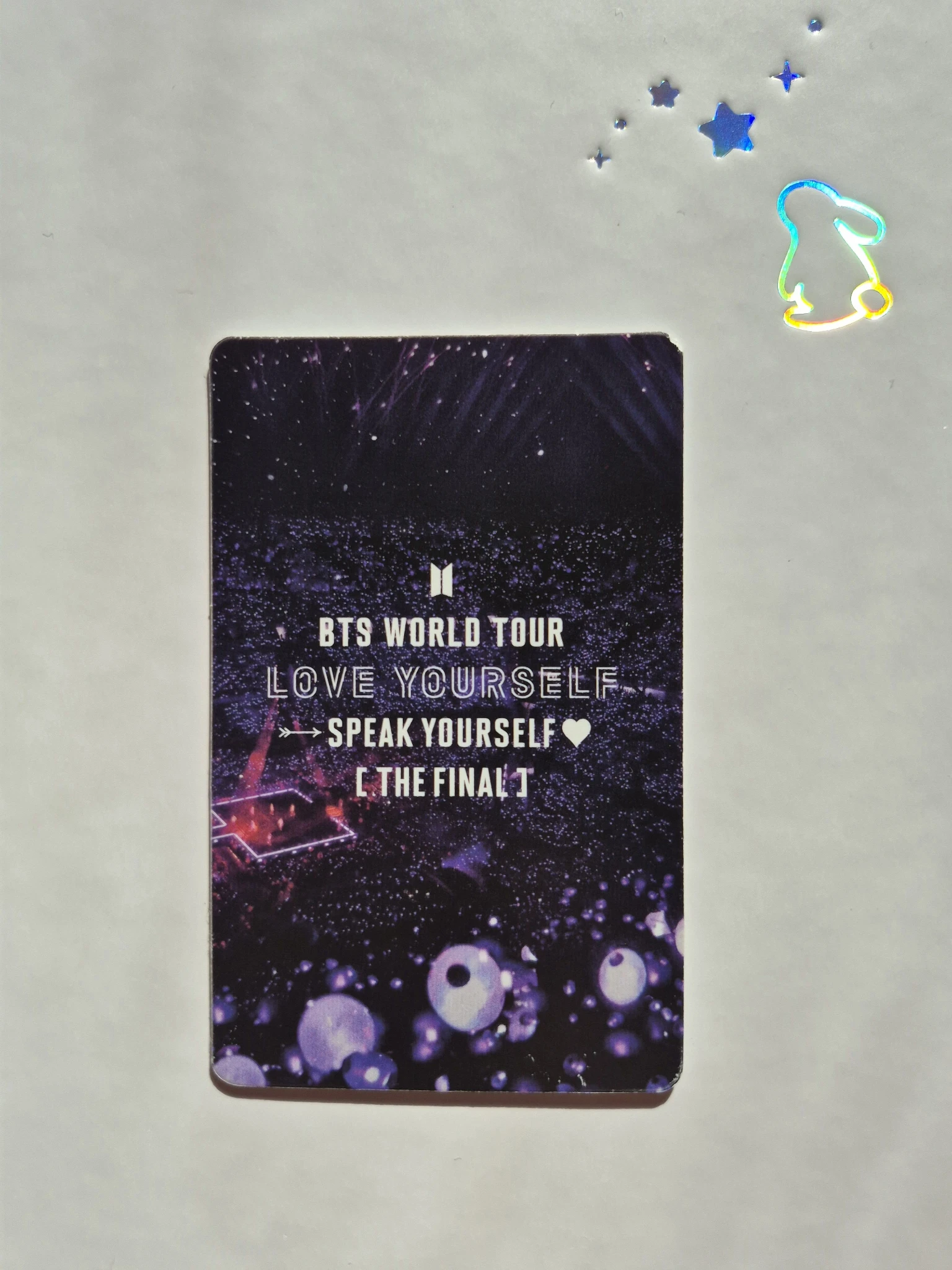 BTS RM BTS - RM - LY: Speak Yourself Tour Event lucky draw the final dispenser pvc card listing photo 2