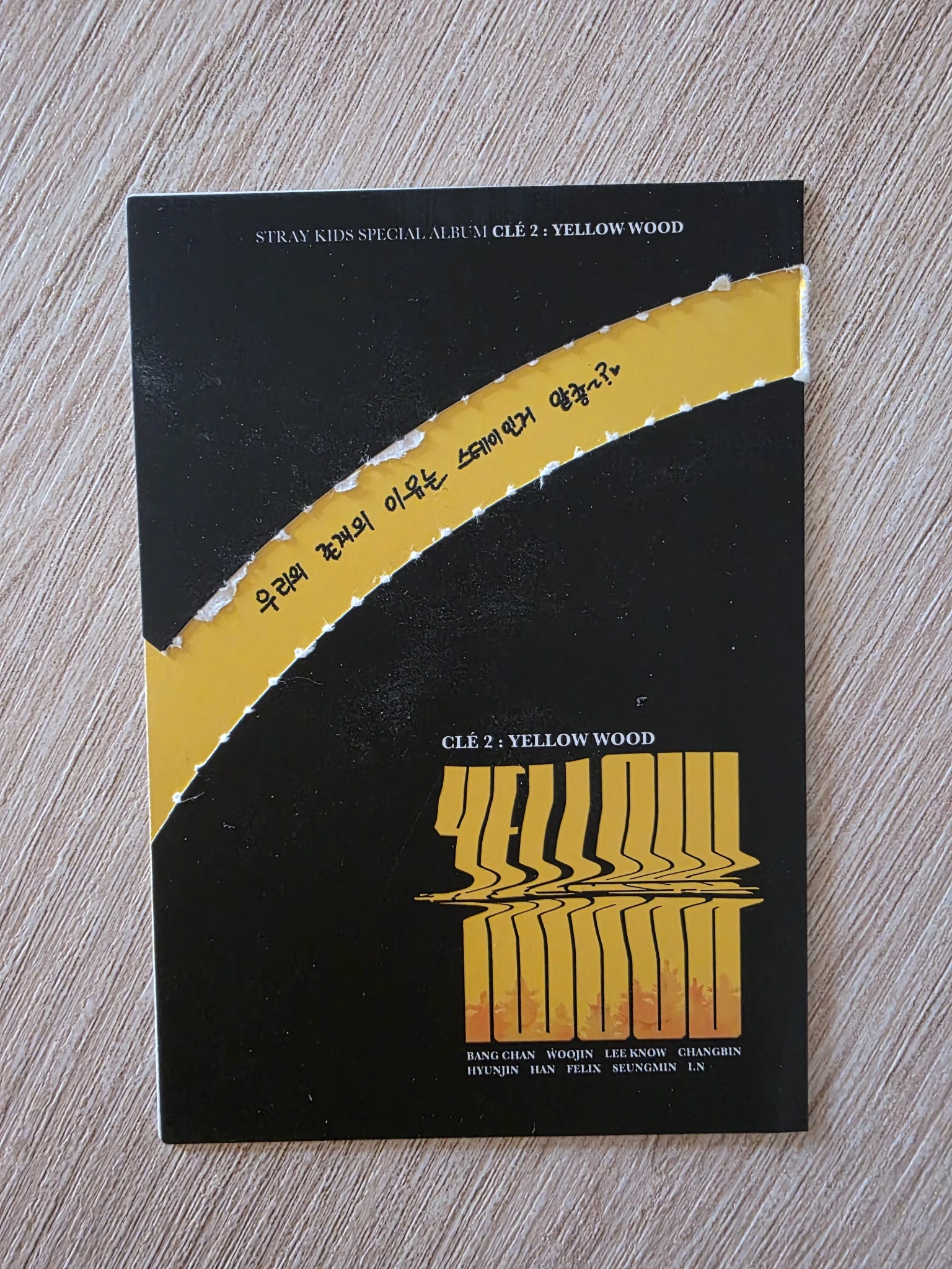 Stray Kids Changbin Stray Kids - Changbin - Clé 2: Yellow Wood Album pre-order benefit (pob) listing photo 2