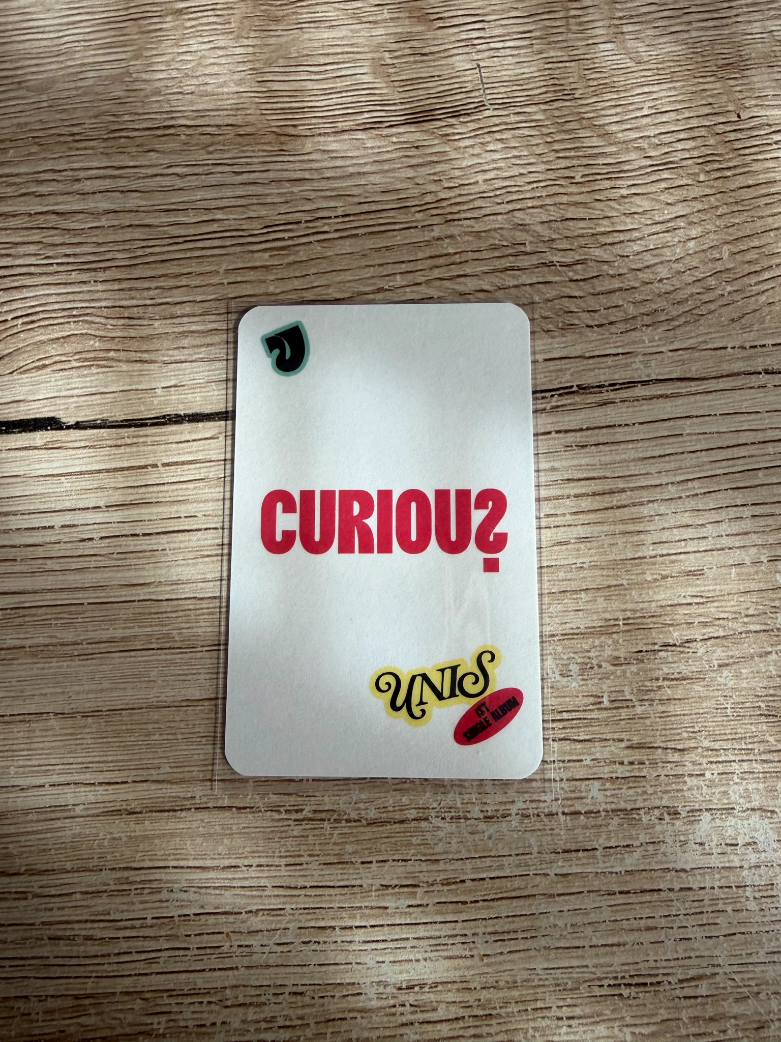 UNIS Yunha UNIS - Yunha - CURIOUS Album holographic (hologram) album photocard special card listing photo 2