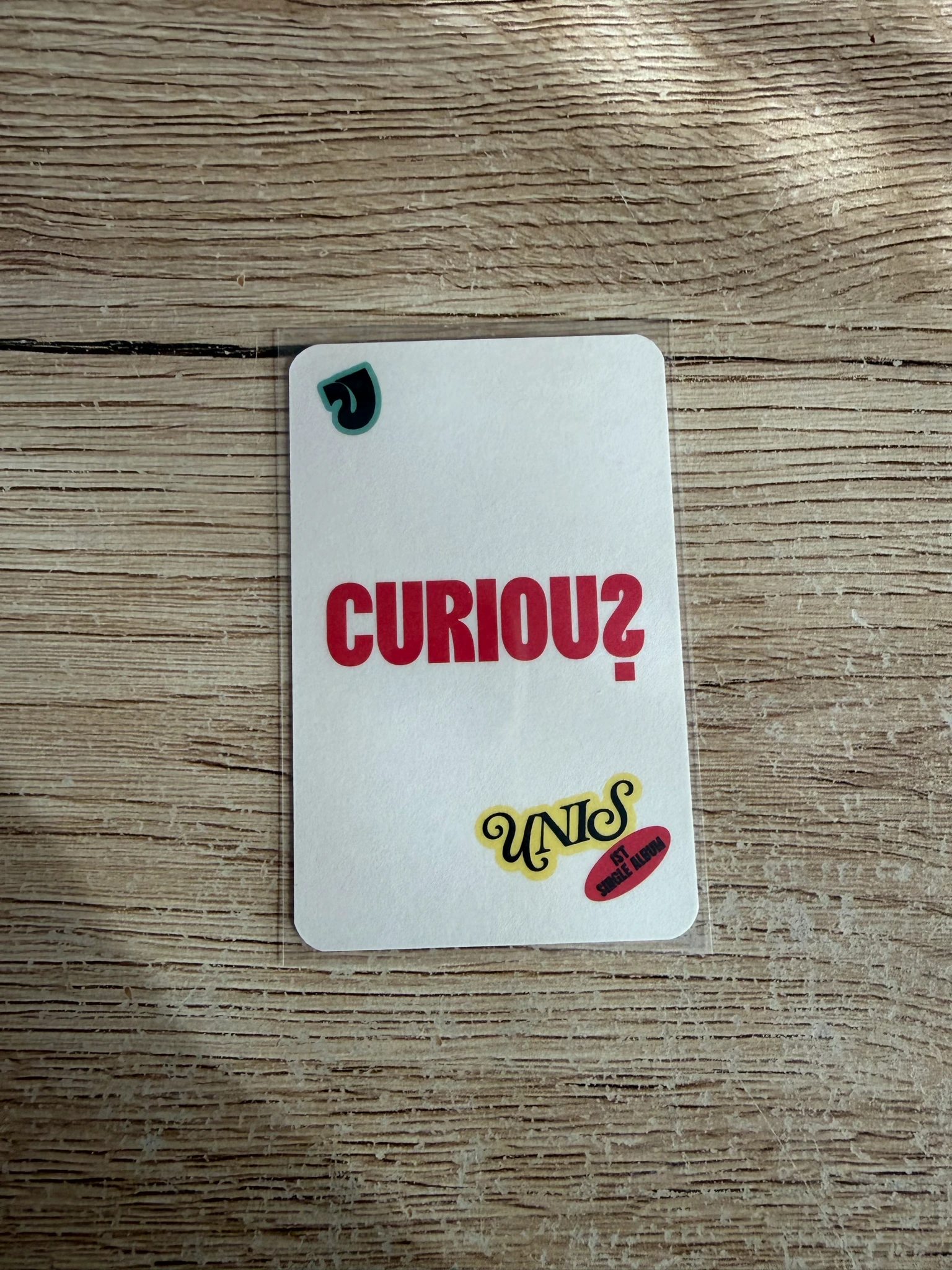 UNIS Nana UNIS - Nana - CURIOUS Album holographic (hologram) album photocard special card listing photo 2