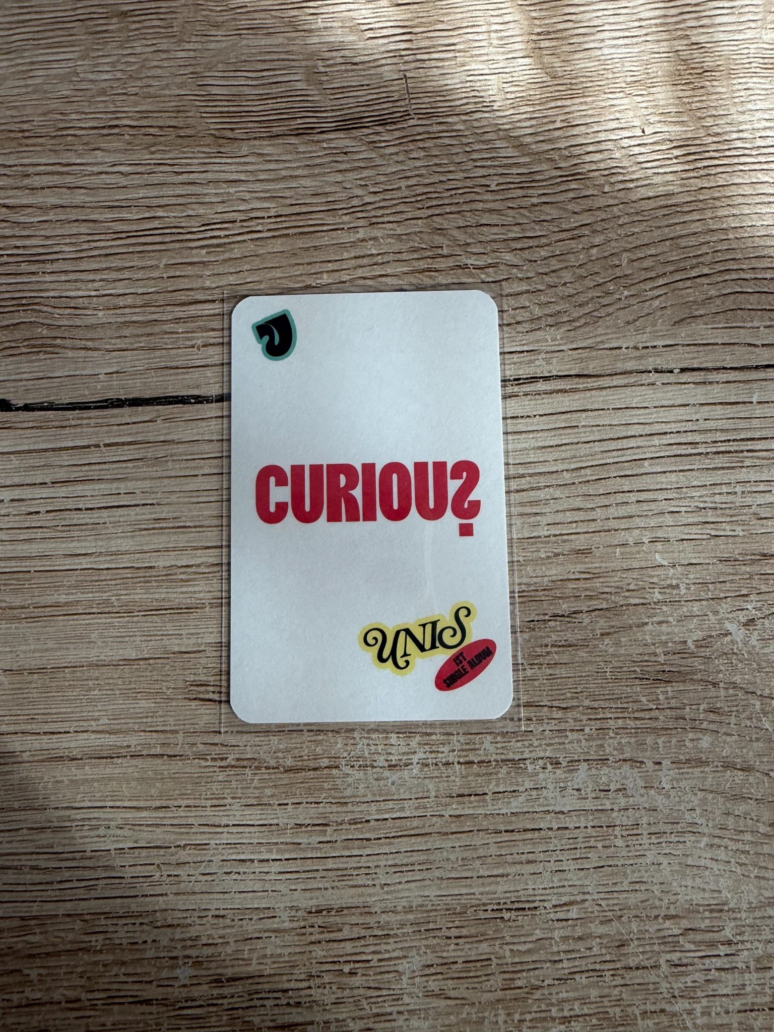 UNIS Hyeonju UNIS - Hyeonju - CURIOUS Album album photocard holographic (hologram) special card listing photo 2