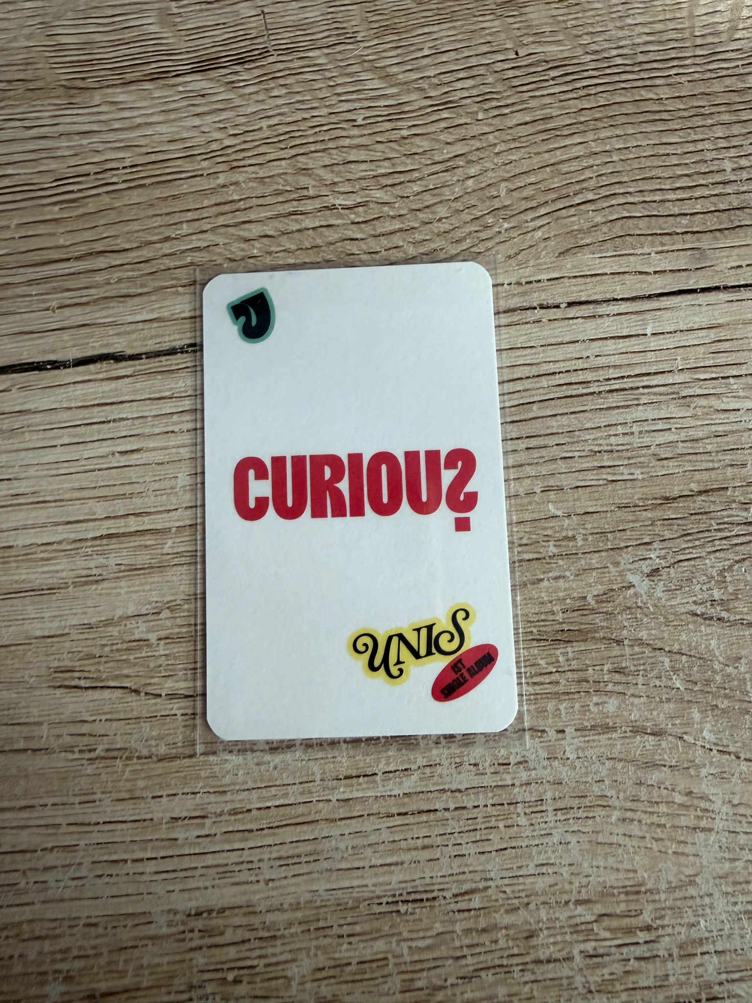 UNIS Elisia UNIS - Elisia - CURIOUS Album special card album photocard holographic (hologram) listing photo 2