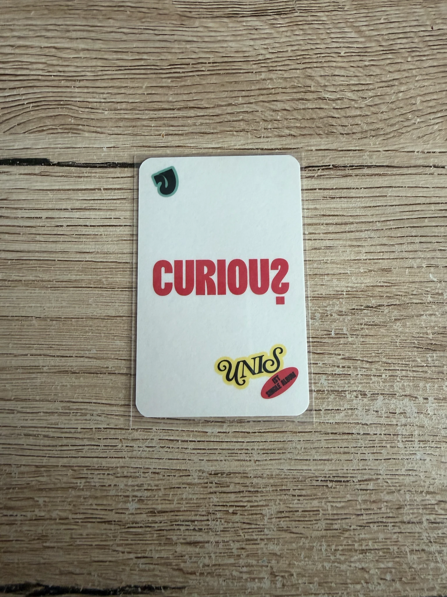 UNIS Gehlee UNIS - Gehlee - CURIOUS Album holographic (hologram) album photocard special card listing photo 2