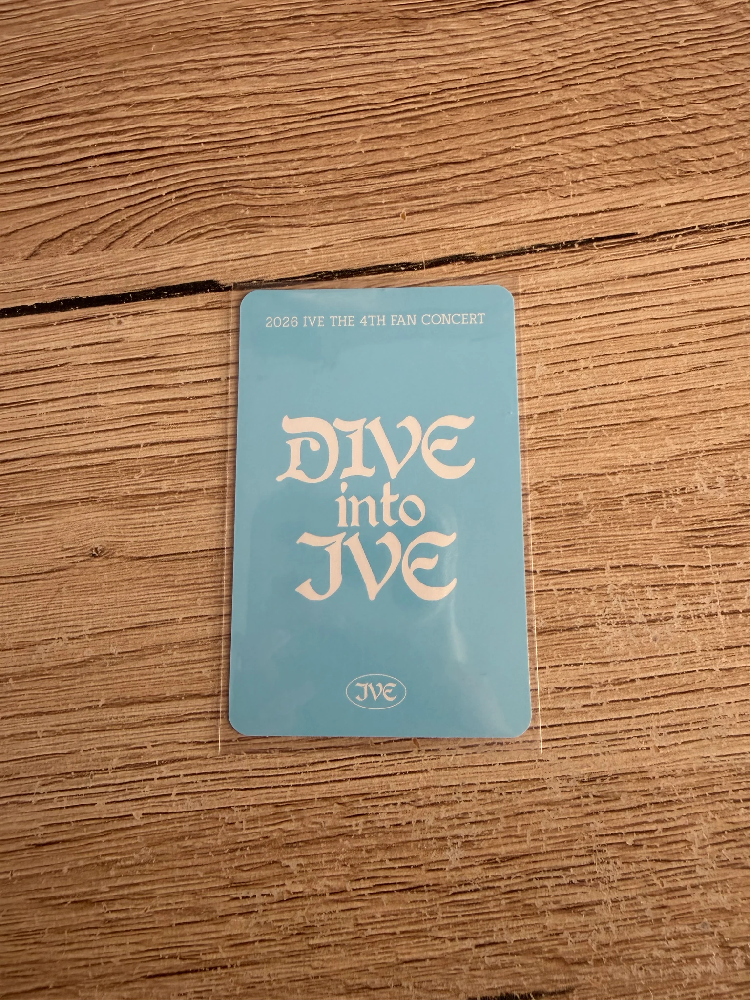 IVE Yujin IVE - Yujin - 2026 IVE THE 4TH FAN CONCERT〈DIVE into IVE〉 Event merch photocard trading card listing photo 2