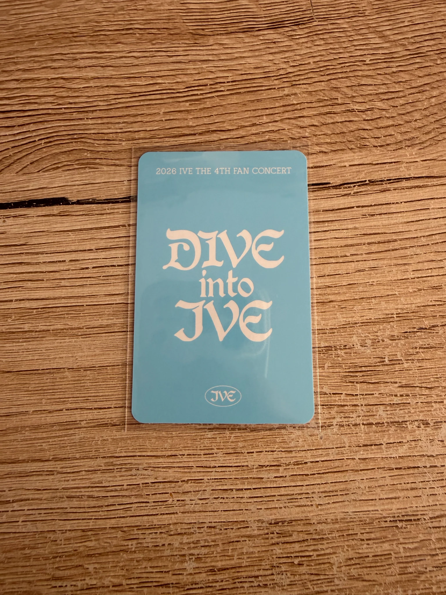 IVE Yujin IVE - Yujin - 2026 IVE THE 4TH FAN CONCERT〈DIVE into IVE〉 Event merch photocard trading card listing photo 2