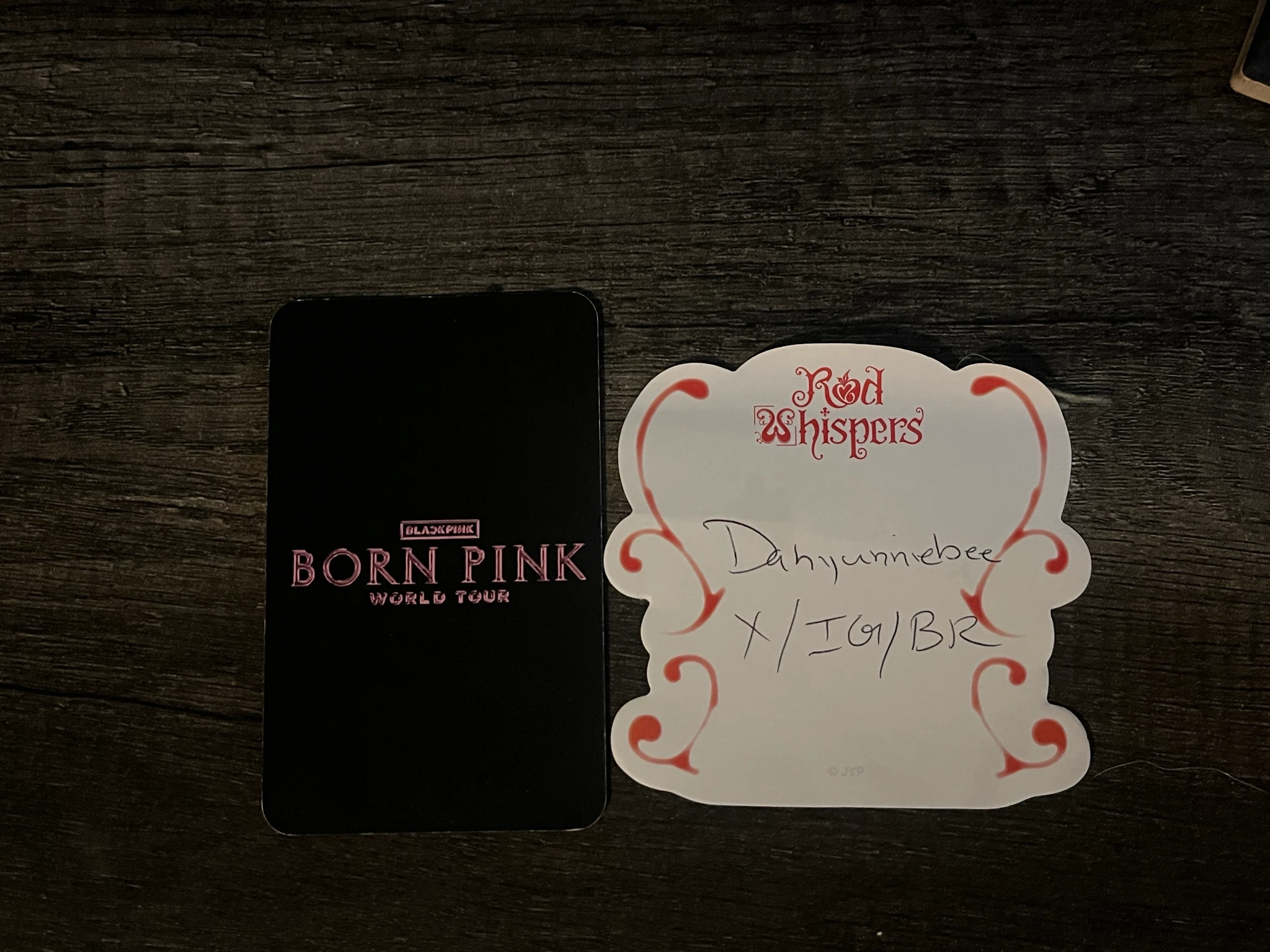 BLACKPINK Rosé BLACKPINK - Rosé - 'Born Pink' 2nd World Tour Event merch photocard trading card non-standard size listing photo 2