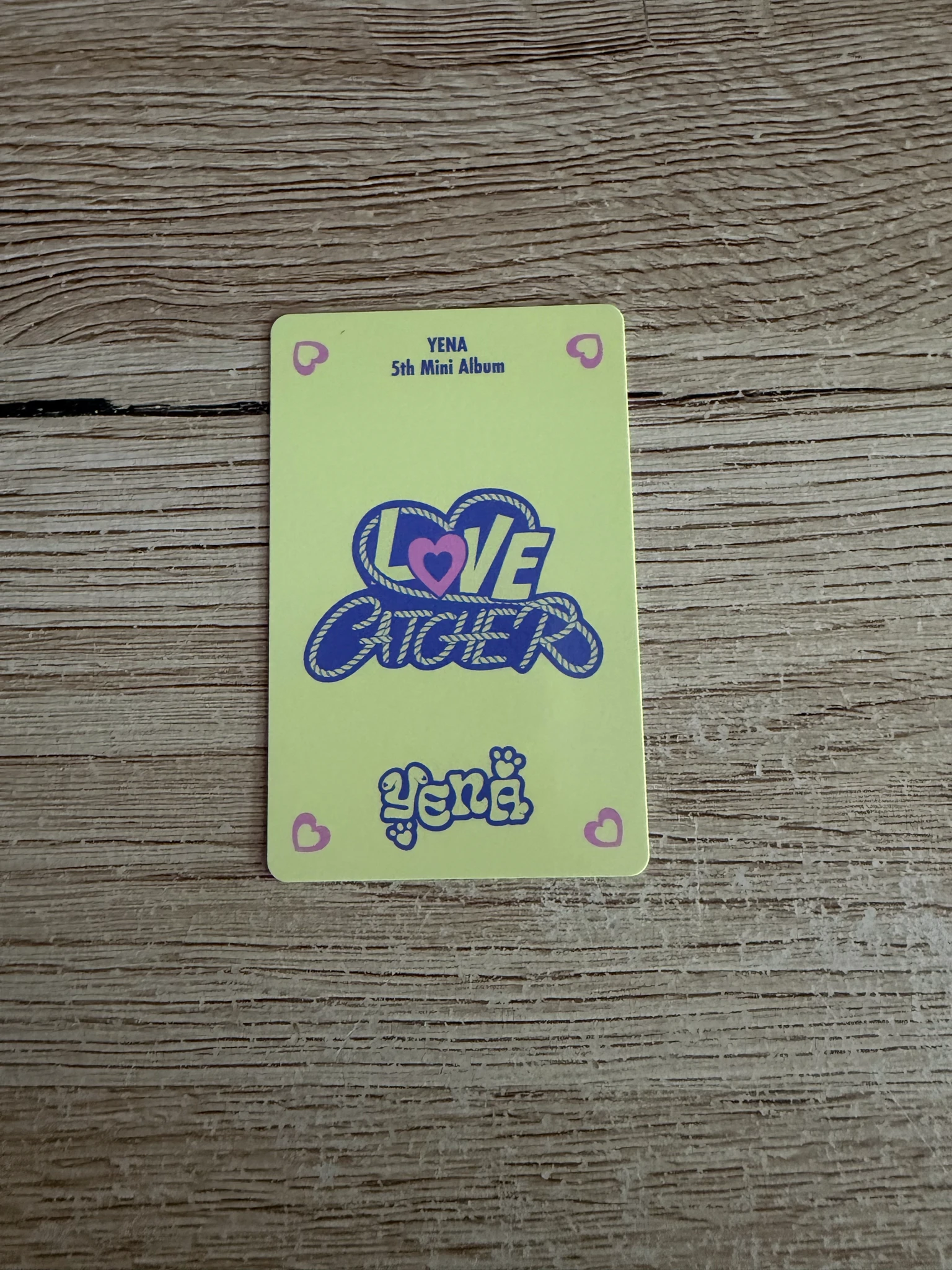 Yena Yena Yena - Yena - Love Catcher Album cupid version poca album album photocard listing photo 2