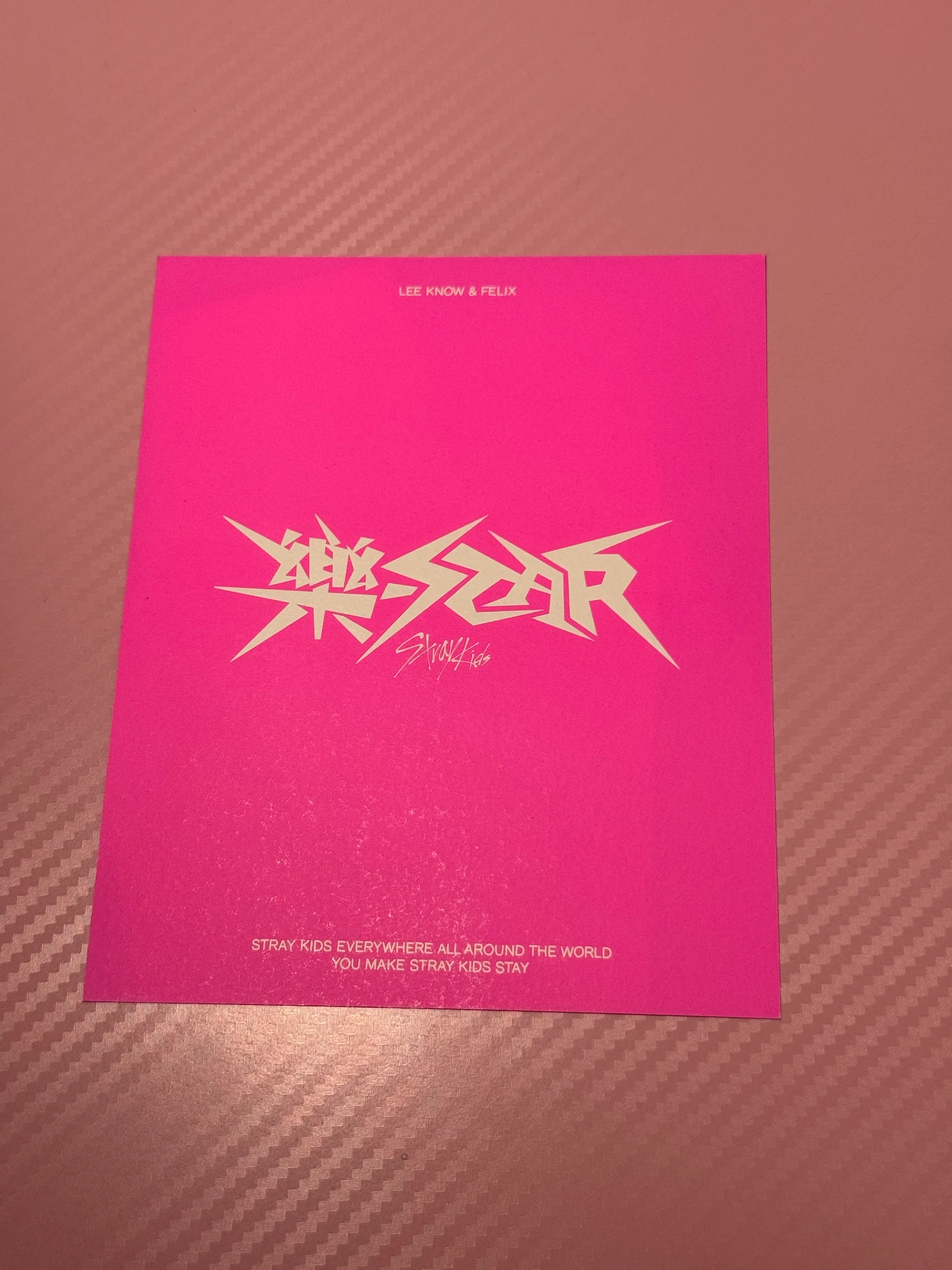 Stray Kids Stray Kids - Lee Know - Rock-Star Album postcard set postcard version album inclusion listing photo 2