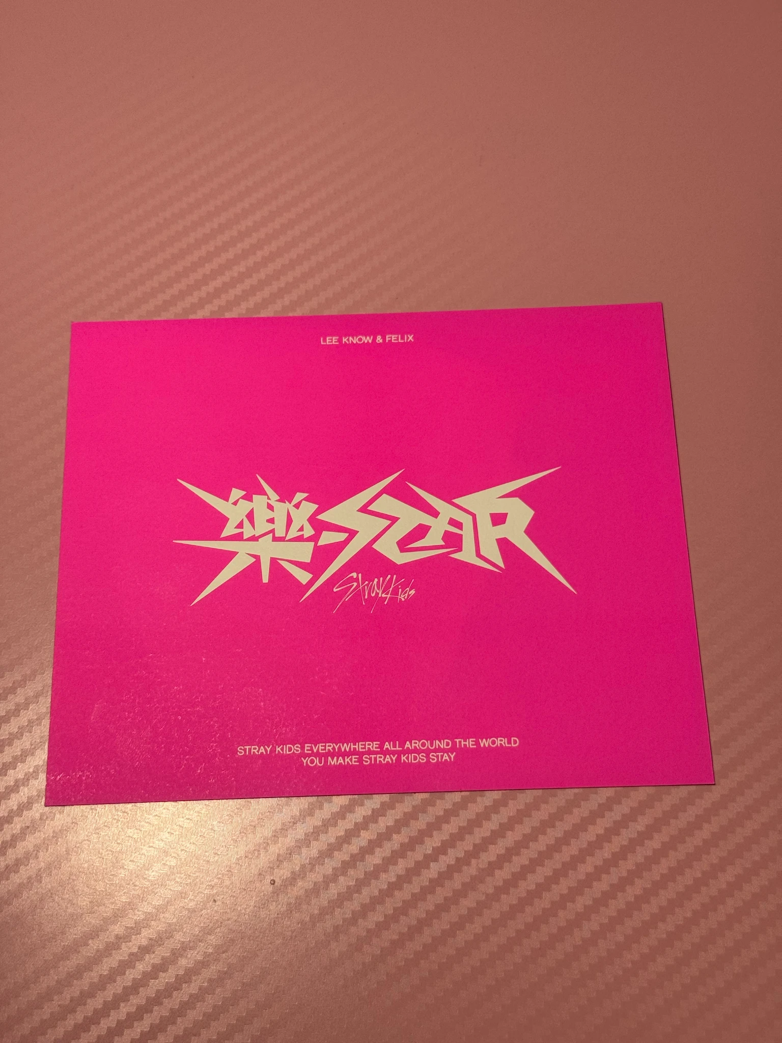 Stray Kids Stray Kids - Lee Know - Rock-Star Album postcard set postcard version album inclusion listing photo 2