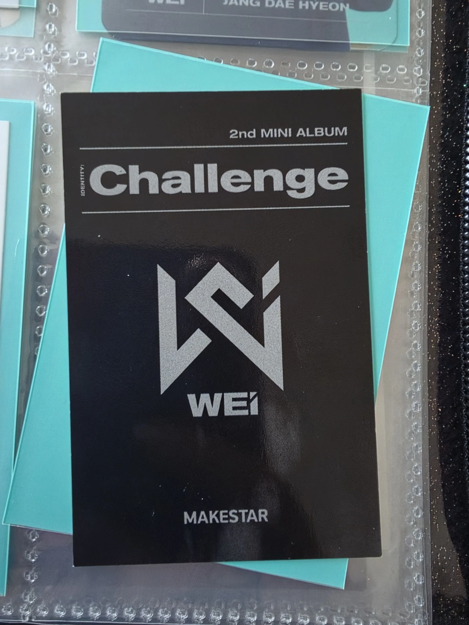 WEi Donghan WEi - Donghan - IDENTITY : CHALLENGE Album makestar round 4 holographic (hologram) listing photo 2