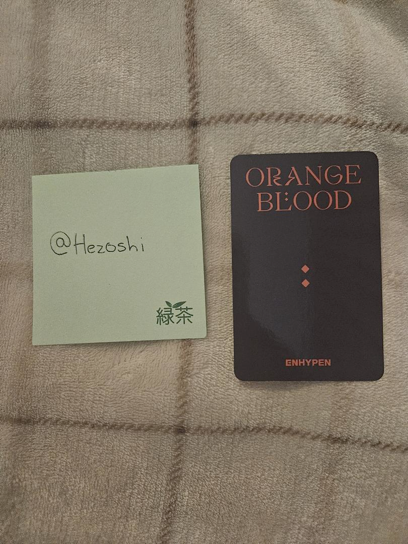 ENHYPEN Jake ENHYPEN - Jake - ORANGE BLOOD Album kpopmerch video call round 2 listing photo 2