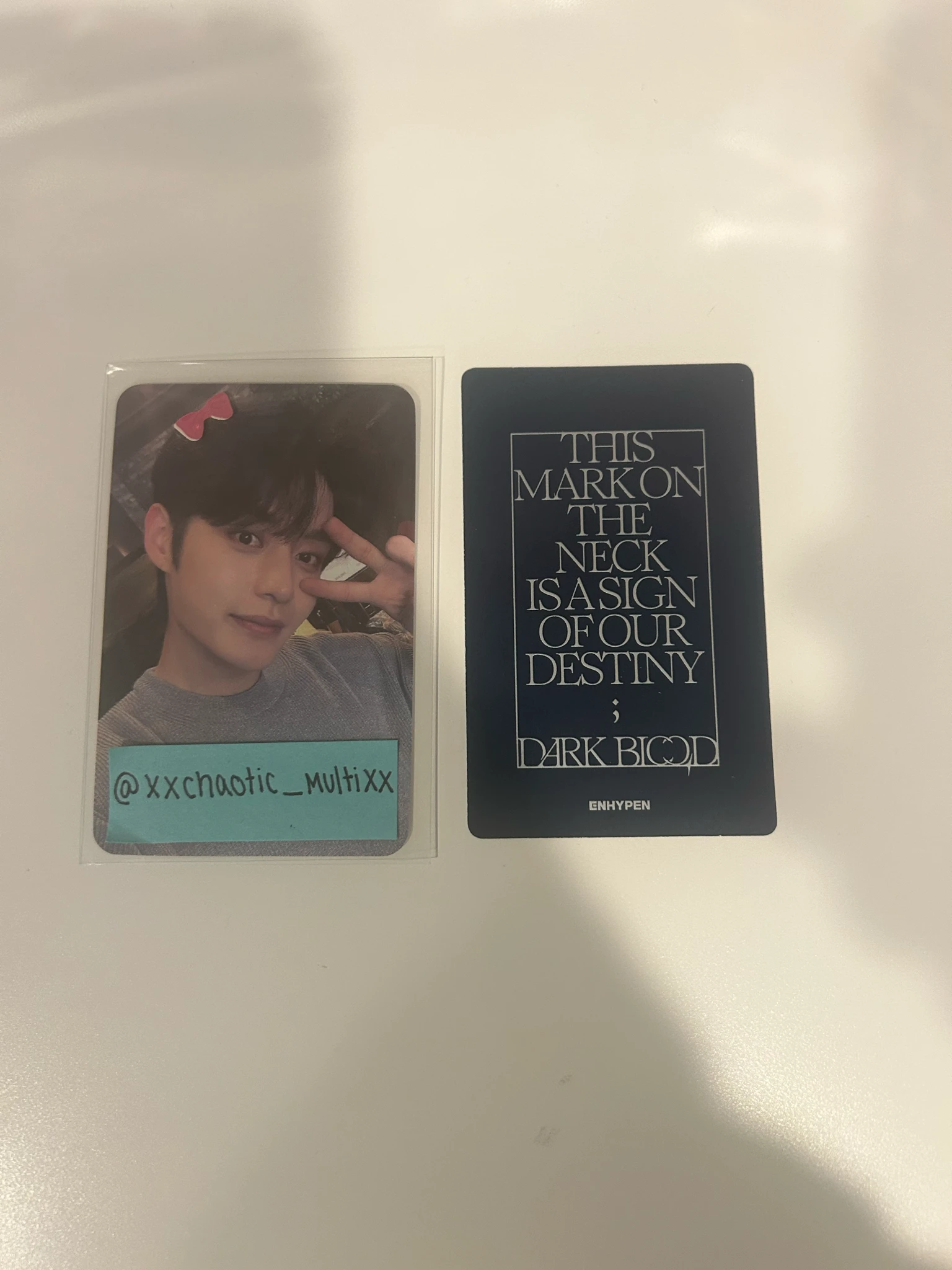 ENHYPEN Ni-ki ENHYPEN - Ni-ki - DARK BLOOD Album album photocard korean album weverse album version listing photo 2