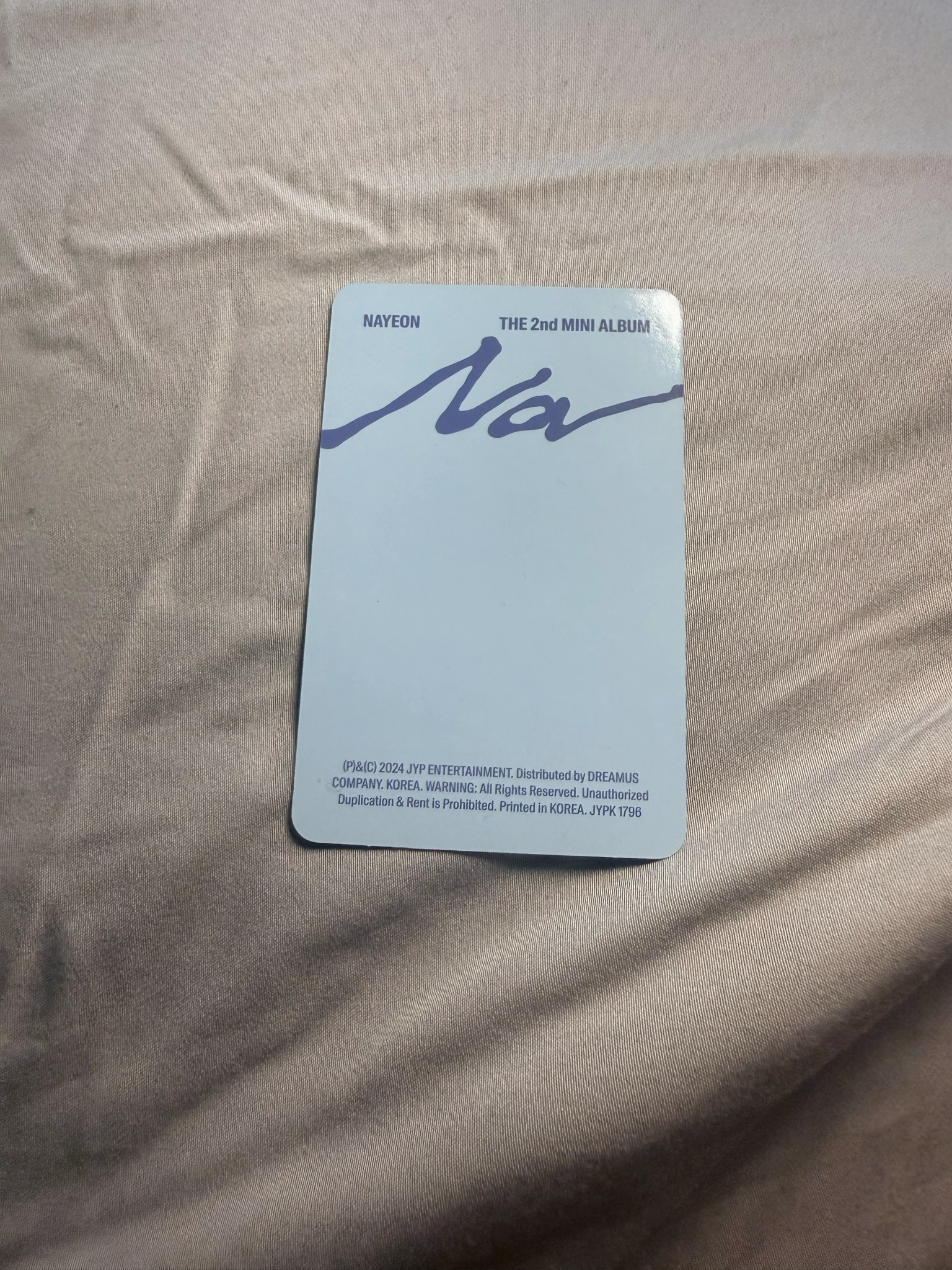 TWICE Nayeon TWICE-NoMember-Album-nayeon na (solo) listing photo 2