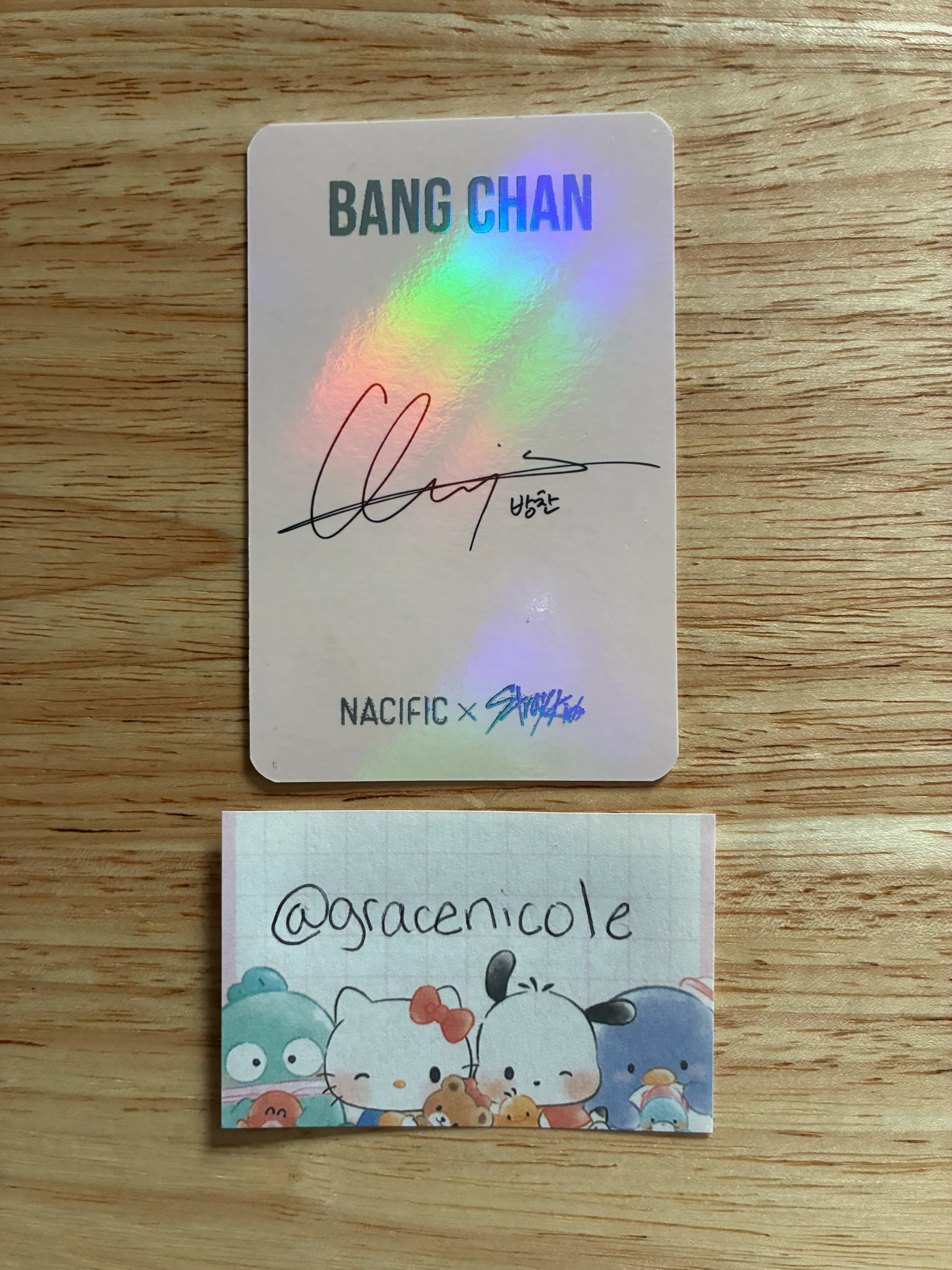 Stray Kids Bang Chan Stray Kids - Bang Chan - NACIFIC  x Stray Kids Other brand collaboration nacific round 3 holographic (hologram) listing photo 2