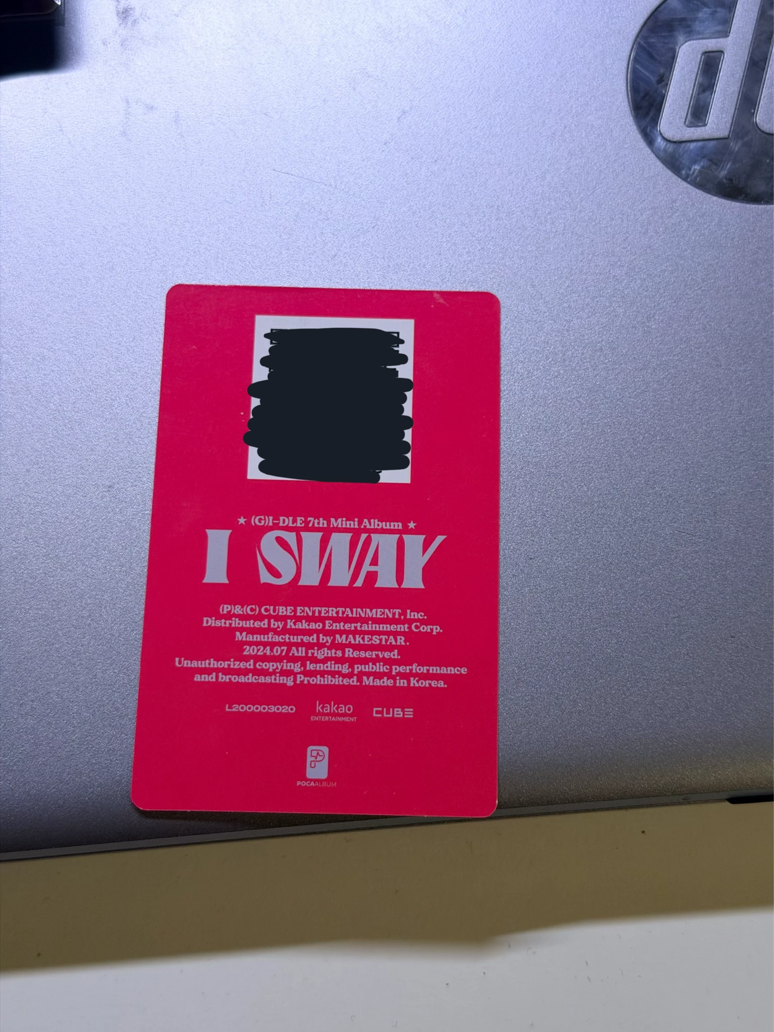 i-dle Miyeon i-dle - Miyeon - I Sway Album qr card poca album listing photo 2