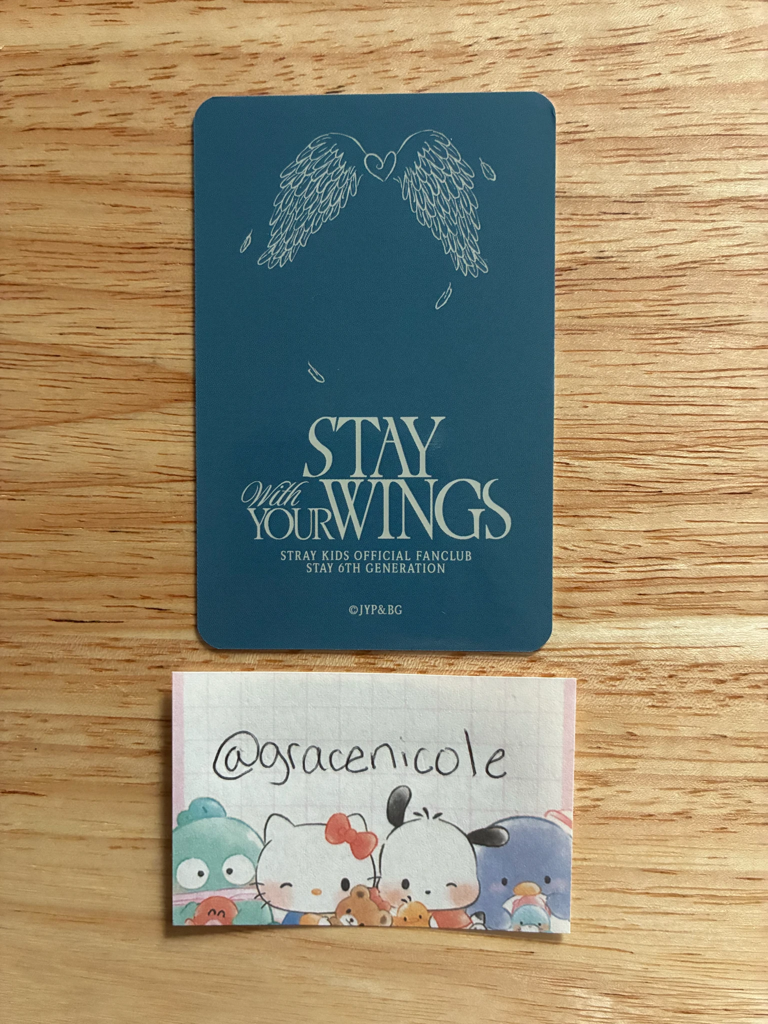 Stray Kids Stray Kids - Bang Chan & Changbin - STAY With Your Wings-6th Fanclub Other photocard set listing photo 2