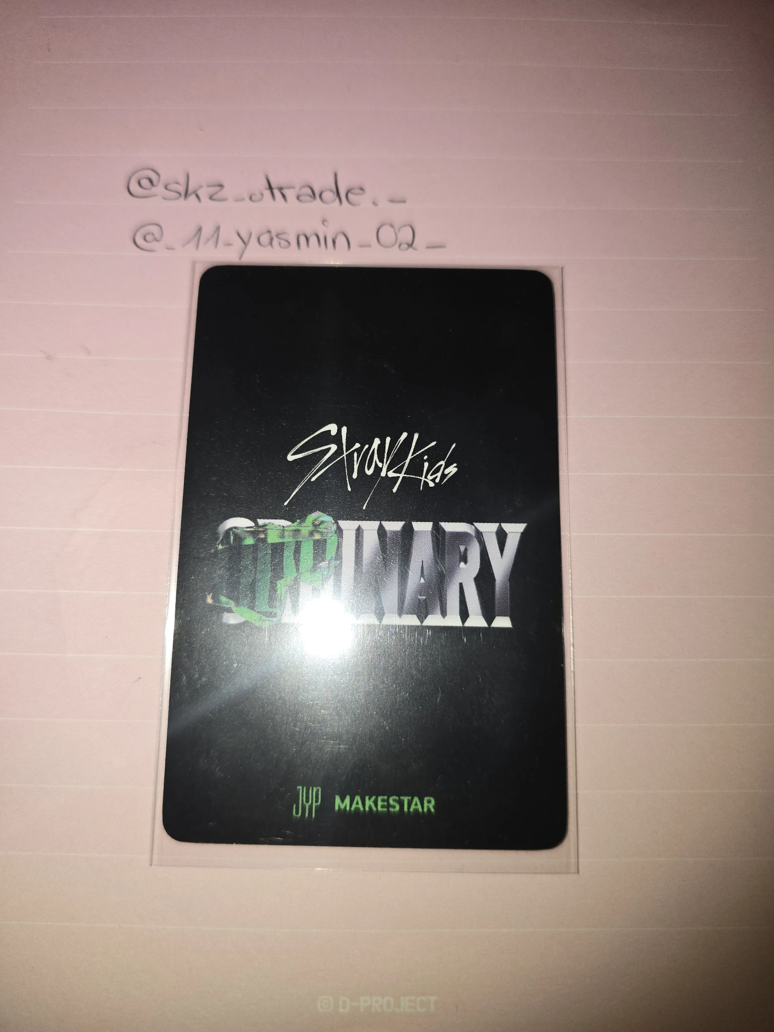 Stray Kids Hyunjin Stray Kids - Hyunjin - Oddinary Album pre-order benefit (pob) makestar holographic (hologram) listing photo 2