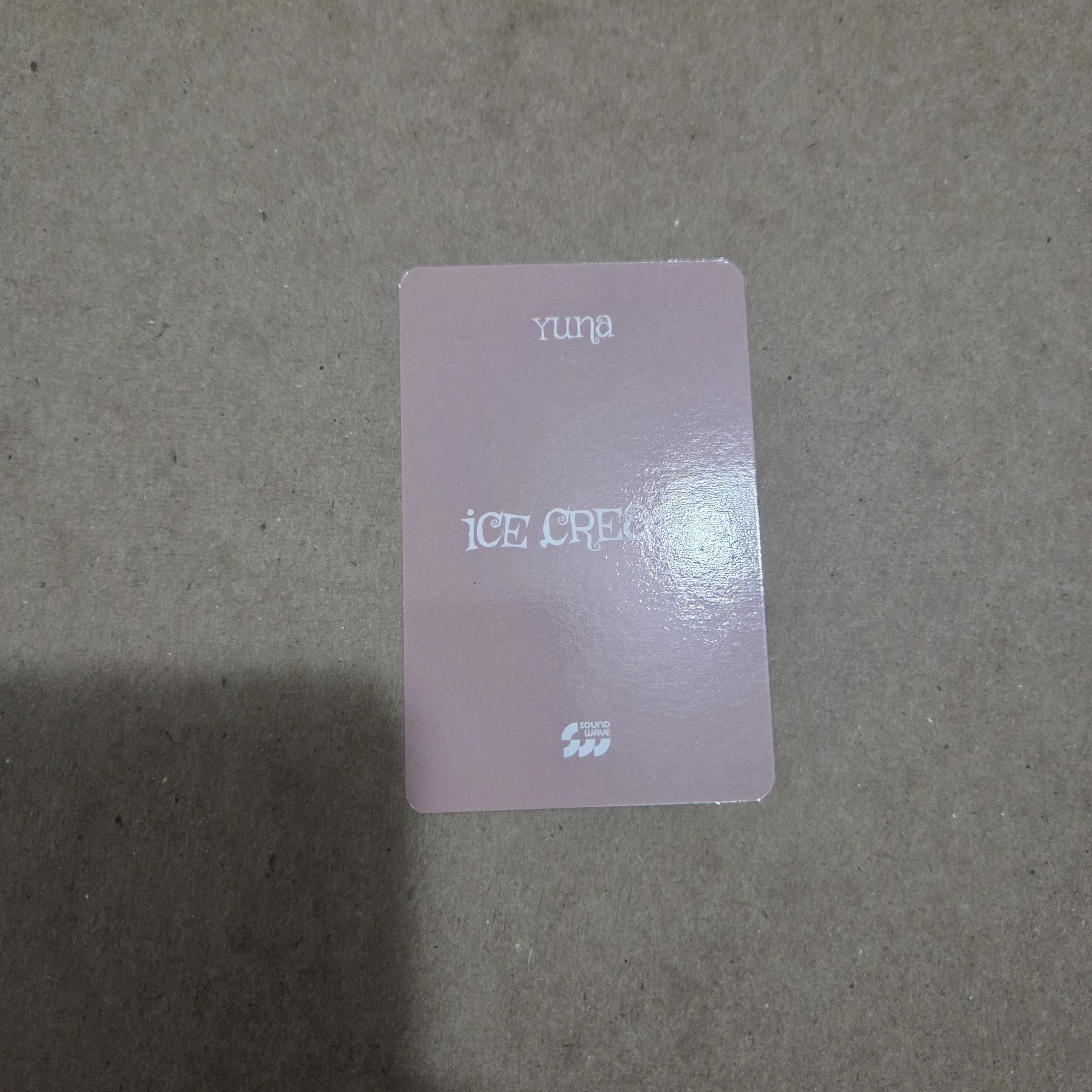 ITZY Yuna ITZY - Yuna - Ice Cream Album soundwave pob (pre-order benefit) listing photo 2