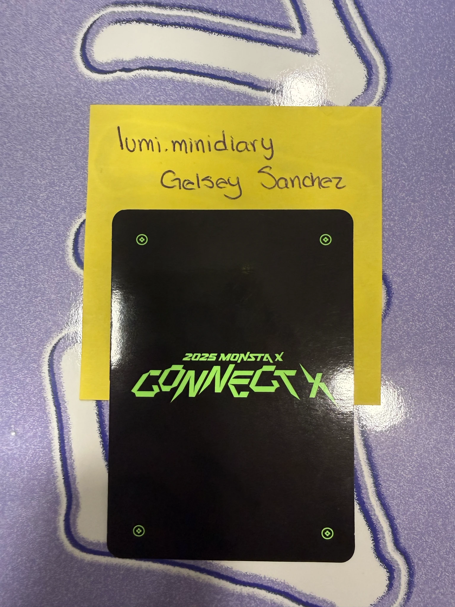 MONSTA X Joohoney MONSTA X - Joohoney - 2025 MONSTA X - CONNECT X Event random pack merch photocard concept version japan listing photo 2